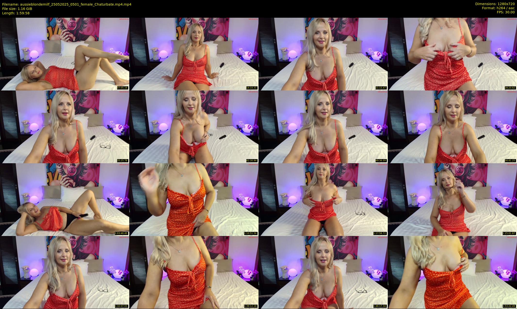 aussieblondemilf — 120 minute Chaturbate female cam show recording, 720p, May 25, 2025