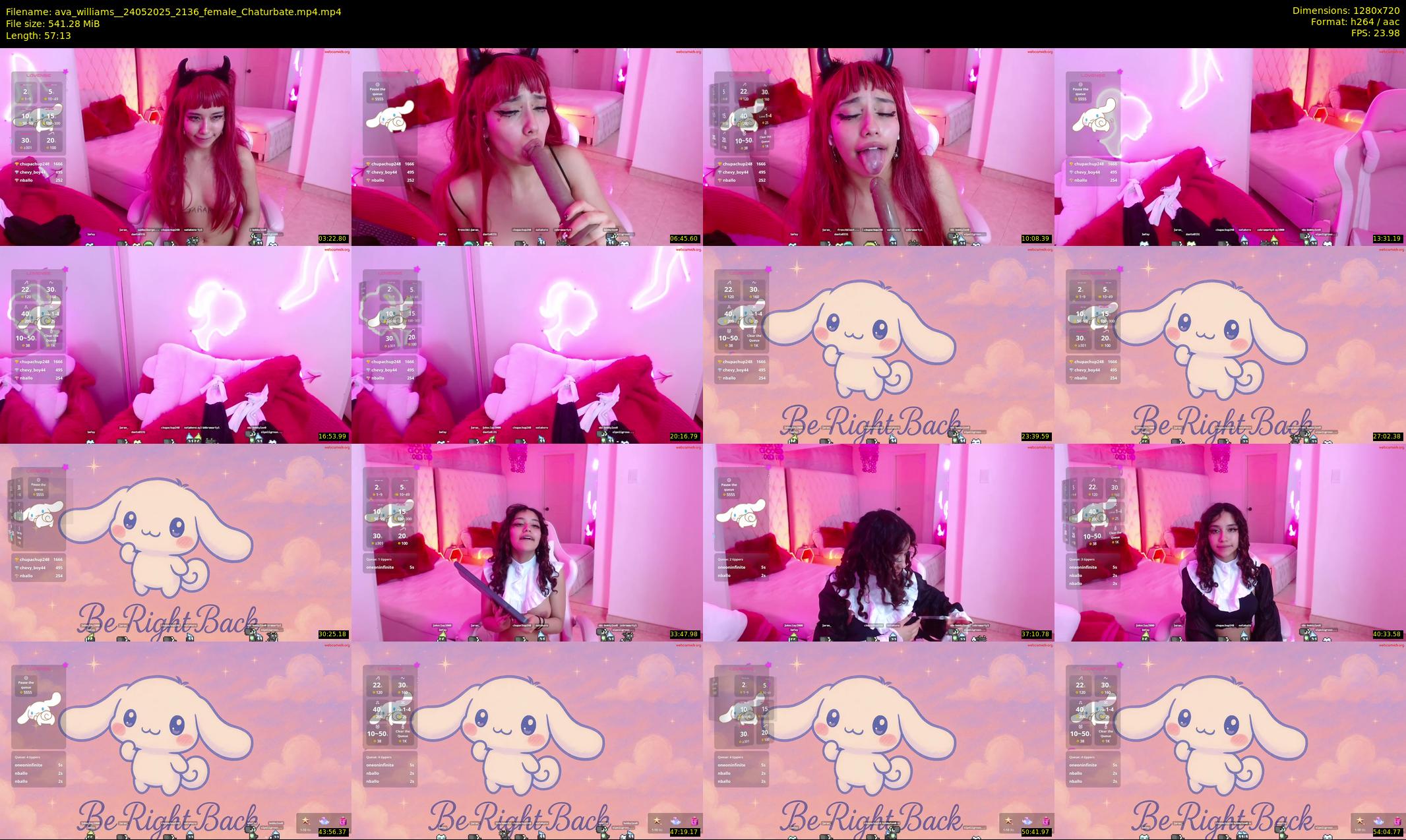 ava_williams_ — 58 minute Chaturbate female cam show recording, 720p, May 24, 2025
