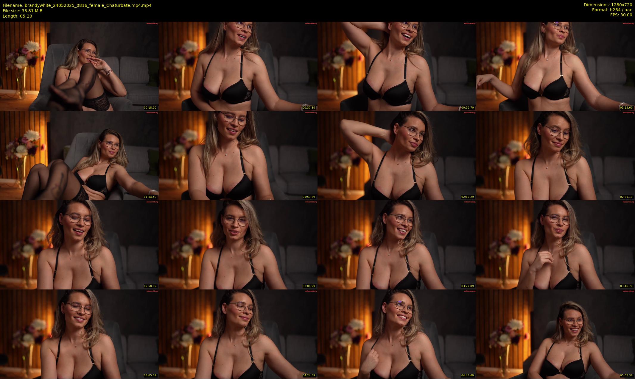 brandywhite — 6 minute Chaturbate female cam show recording, 720p, May 24, 2025