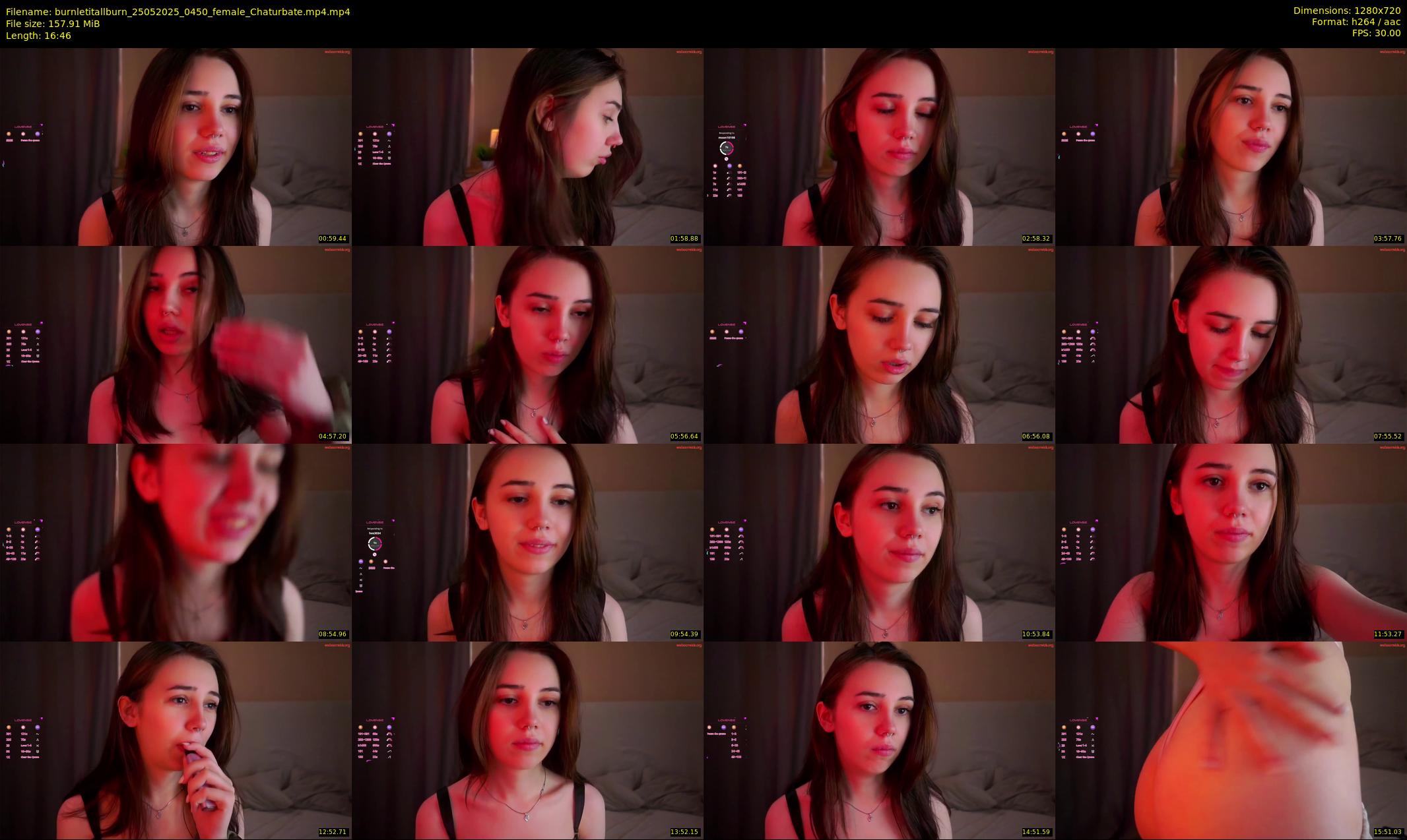 burnletitallburn — 17 minute Chaturbate female cam show recording, 720p, May 25, 2025