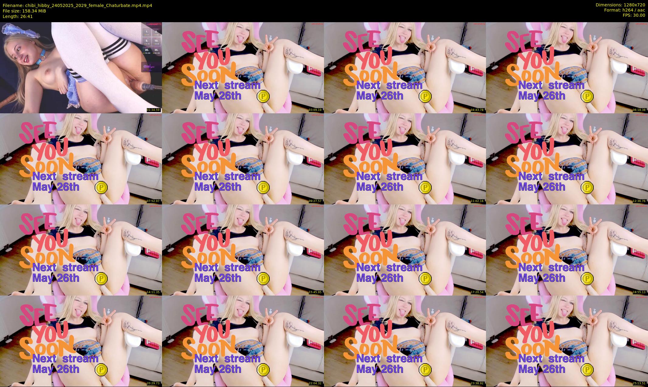 chibi_hibby — 27 minute Chaturbate female cam show recording, 720p, May 24, 2025