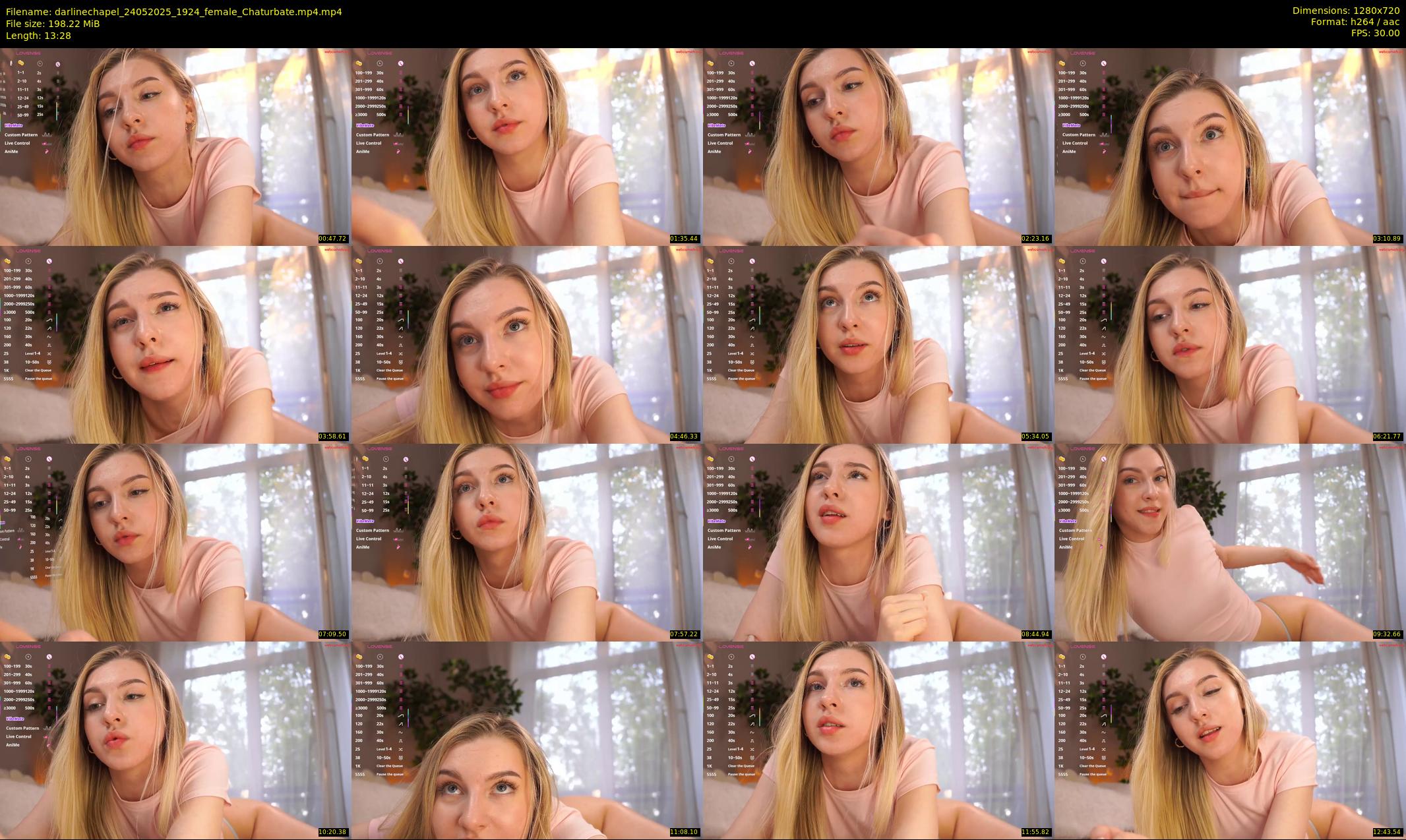 darlinechapel — 14 minute Chaturbate female cam show recording, 720p, May 24, 2025