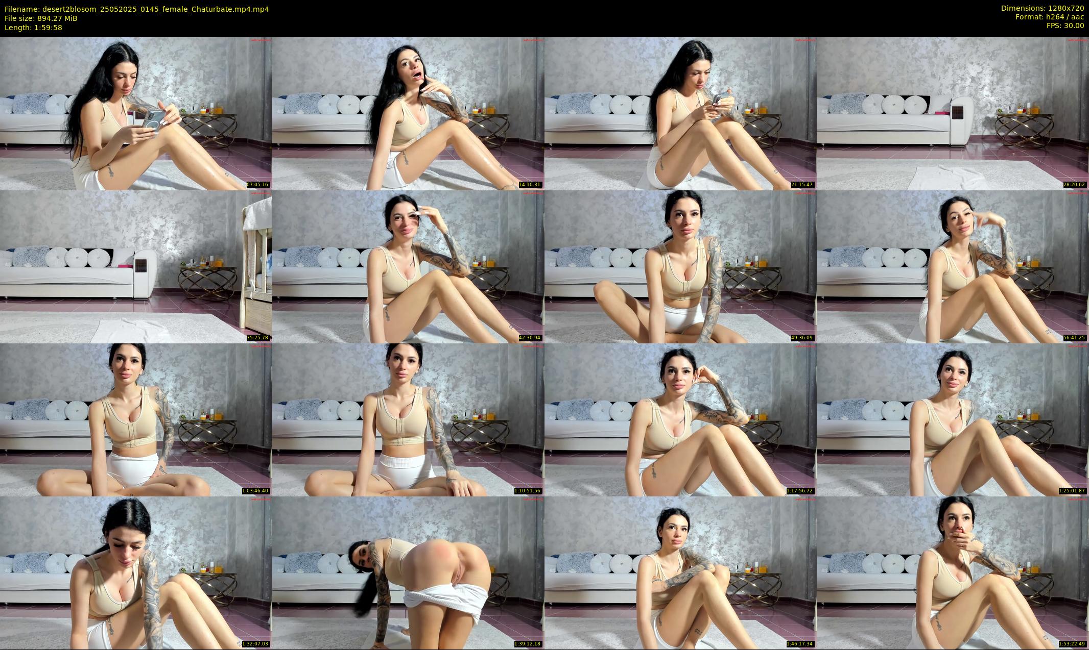 desert2blosom — 120 minute Chaturbate female cam show recording, 720p, May 25, 2025