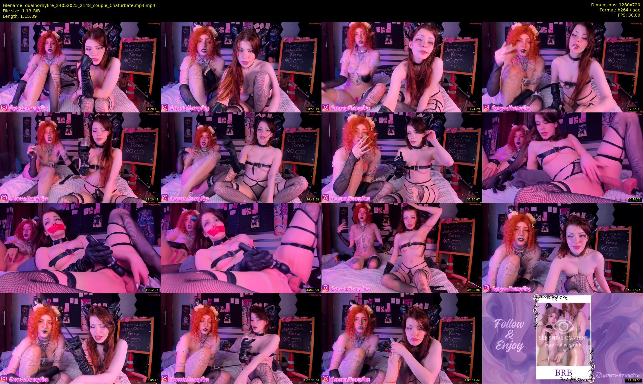 dualhornyfire — 76 minute Chaturbate couple cam show recording, 720p, May 24, 2025