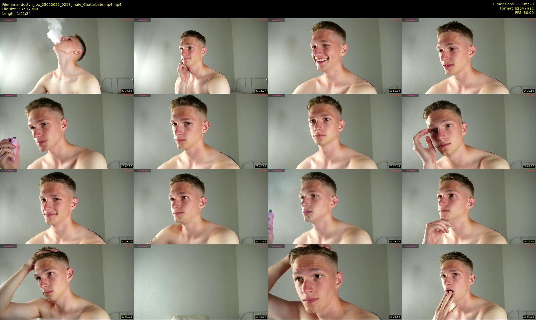dustyn_fox — 62 minute Chaturbate male cam show recording, 720p, May 25, 2025