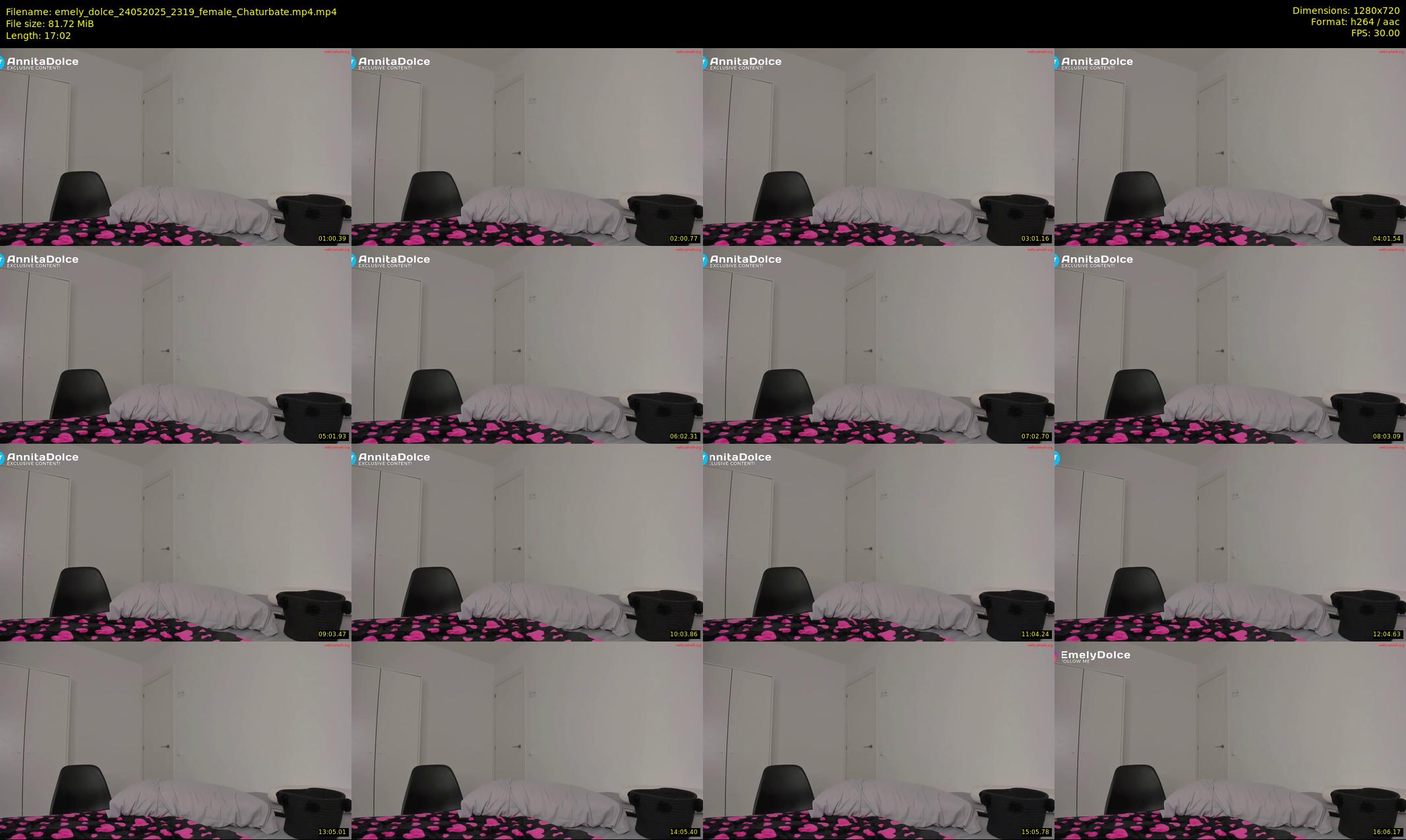 emely_dolce — 18 minute Chaturbate female cam show recording, 720p, May 24, 2025