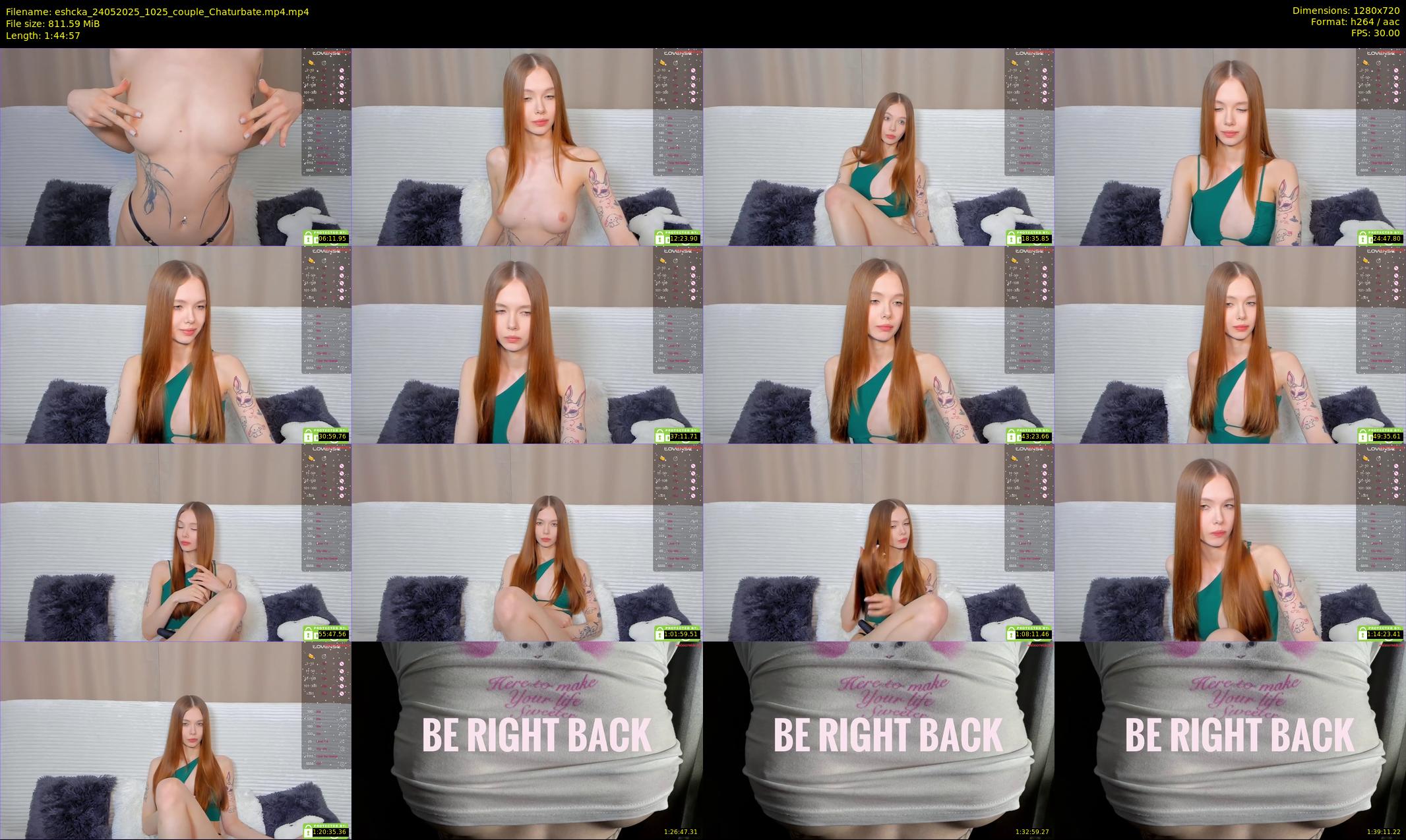 eshcka — 105 minute Chaturbate couple cam show recording, 720p, May 24, 2025