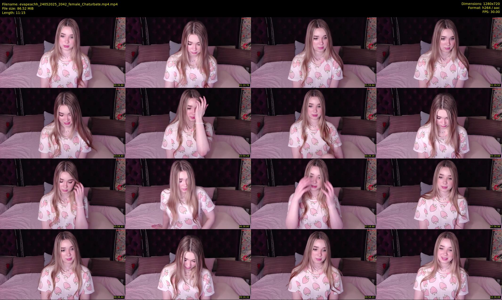 evapeachh — 12 minute Chaturbate female cam show recording, 720p, May 24, 2025