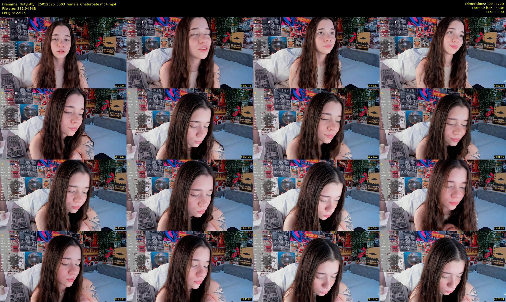 flirtykitty_ — 23 minute Chaturbate female cam show recording, 720p, May 25, 2025