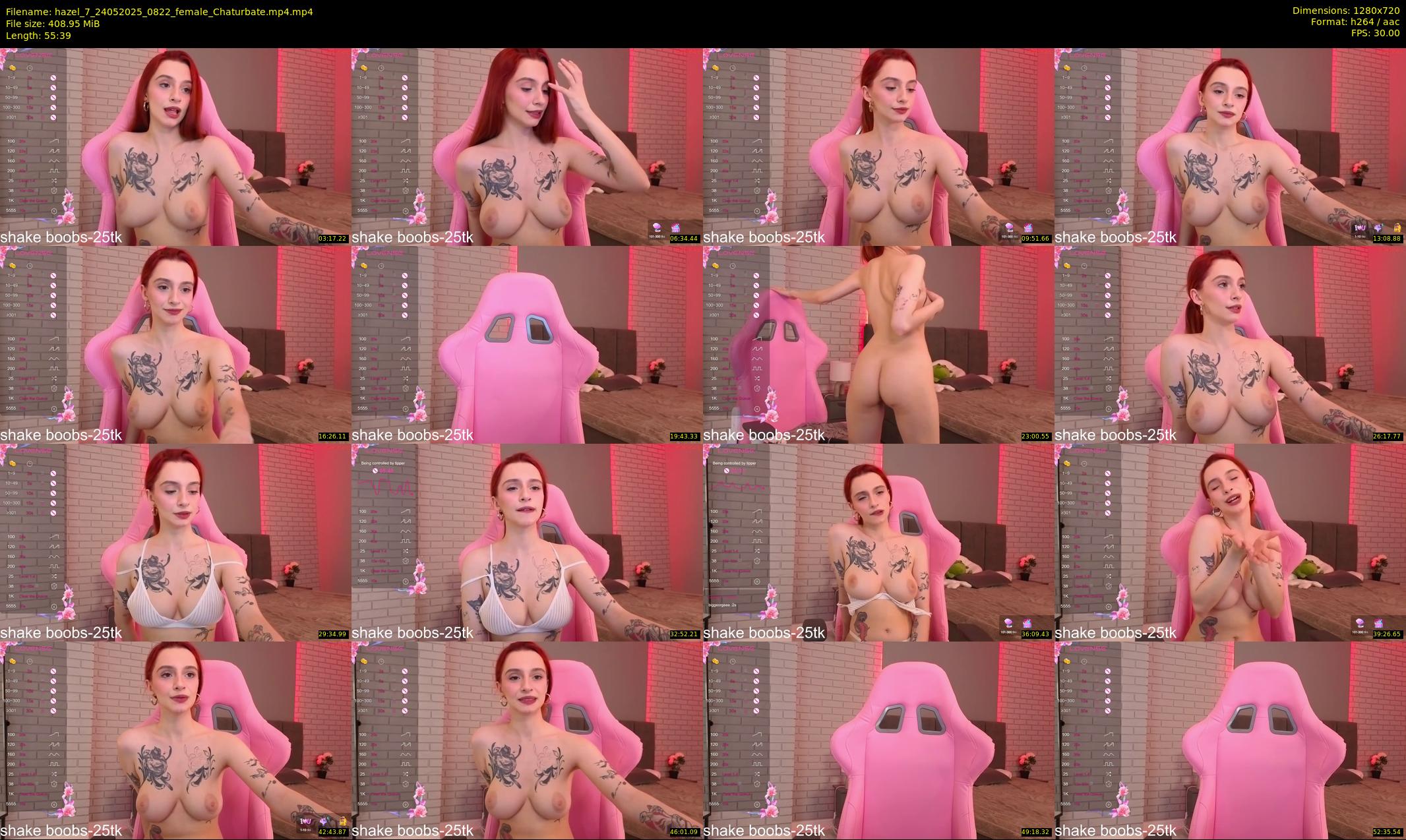 hazel_7 — 56 minute Chaturbate female cam show recording, 720p, May 24, 2025