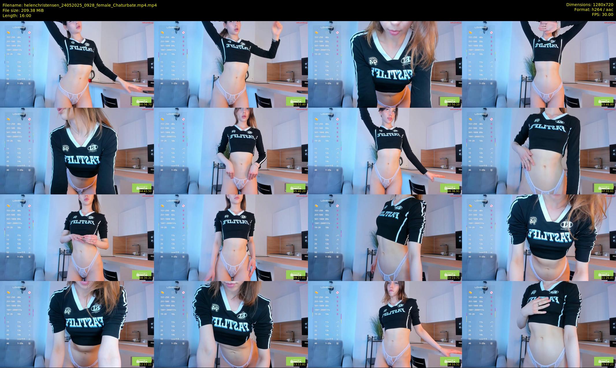 helenchristensen — 16 minute Chaturbate female cam show recording, 720p, May 24, 2025