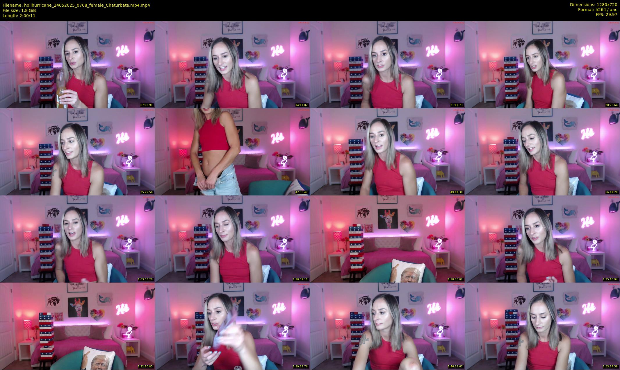 holihurricane — 121 minute Chaturbate female cam show recording, 720p, May 24, 2025