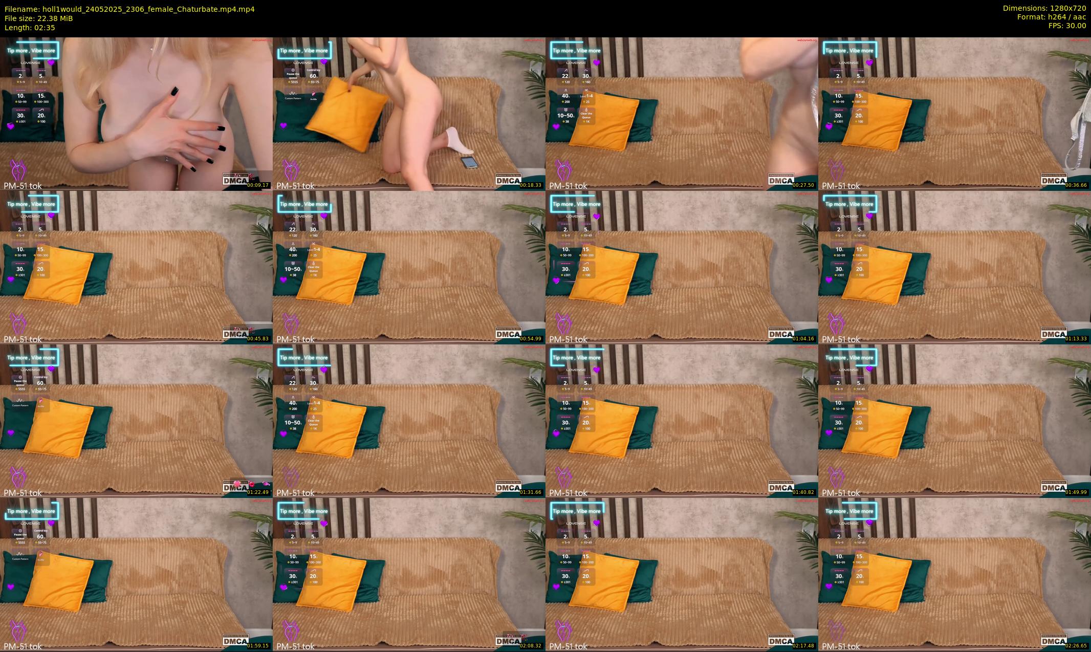 holl1would — 3 minute Chaturbate female cam show recording, 720p, May 24, 2025