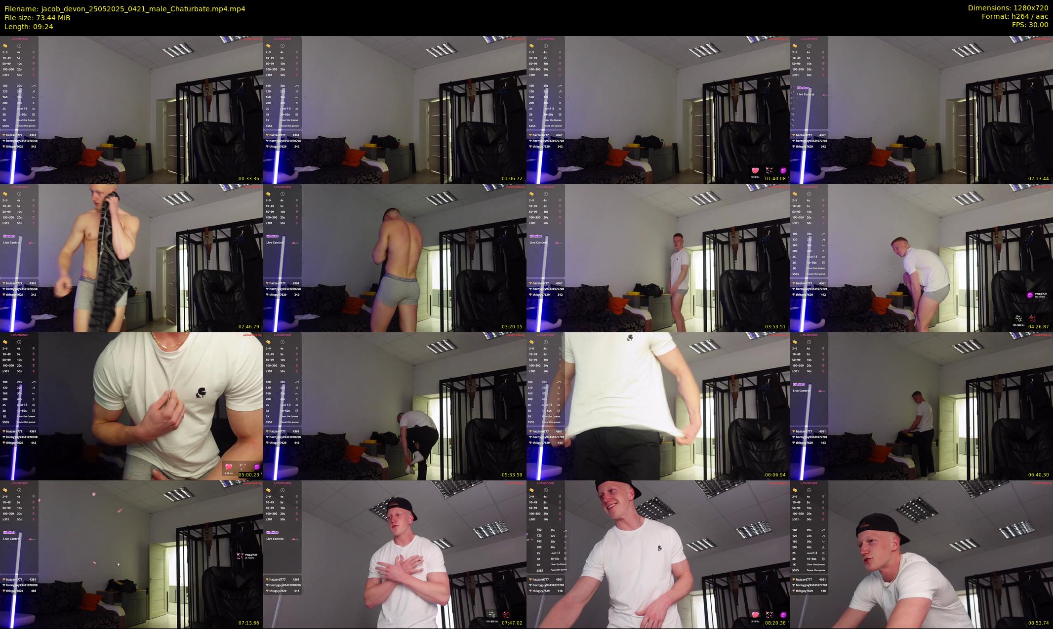 jacob_devon — 10 minute Chaturbate male cam show recording, 720p, May 25, 2025
