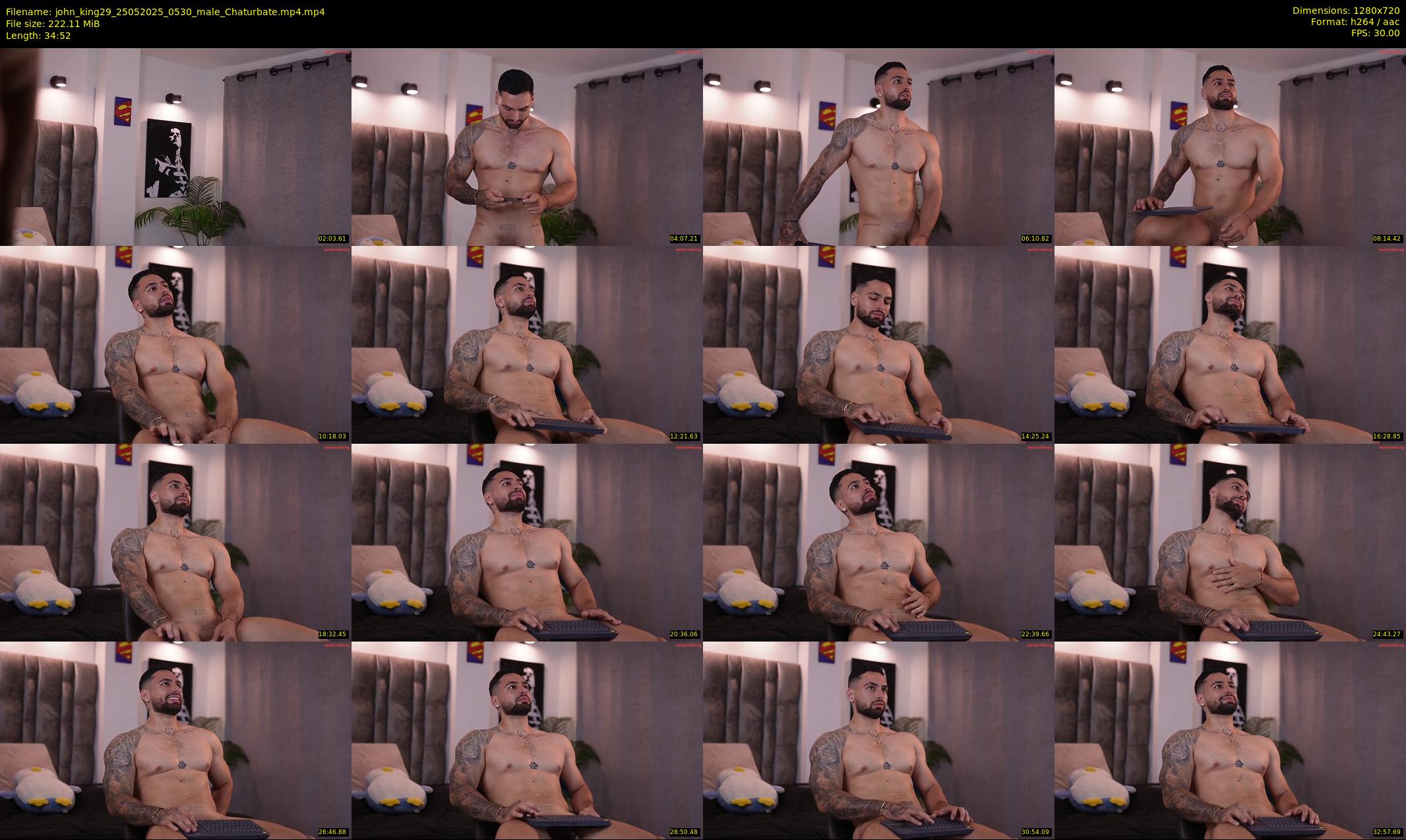 john_king29 — 35 minute Chaturbate male cam show recording, 720p, May 25, 2025