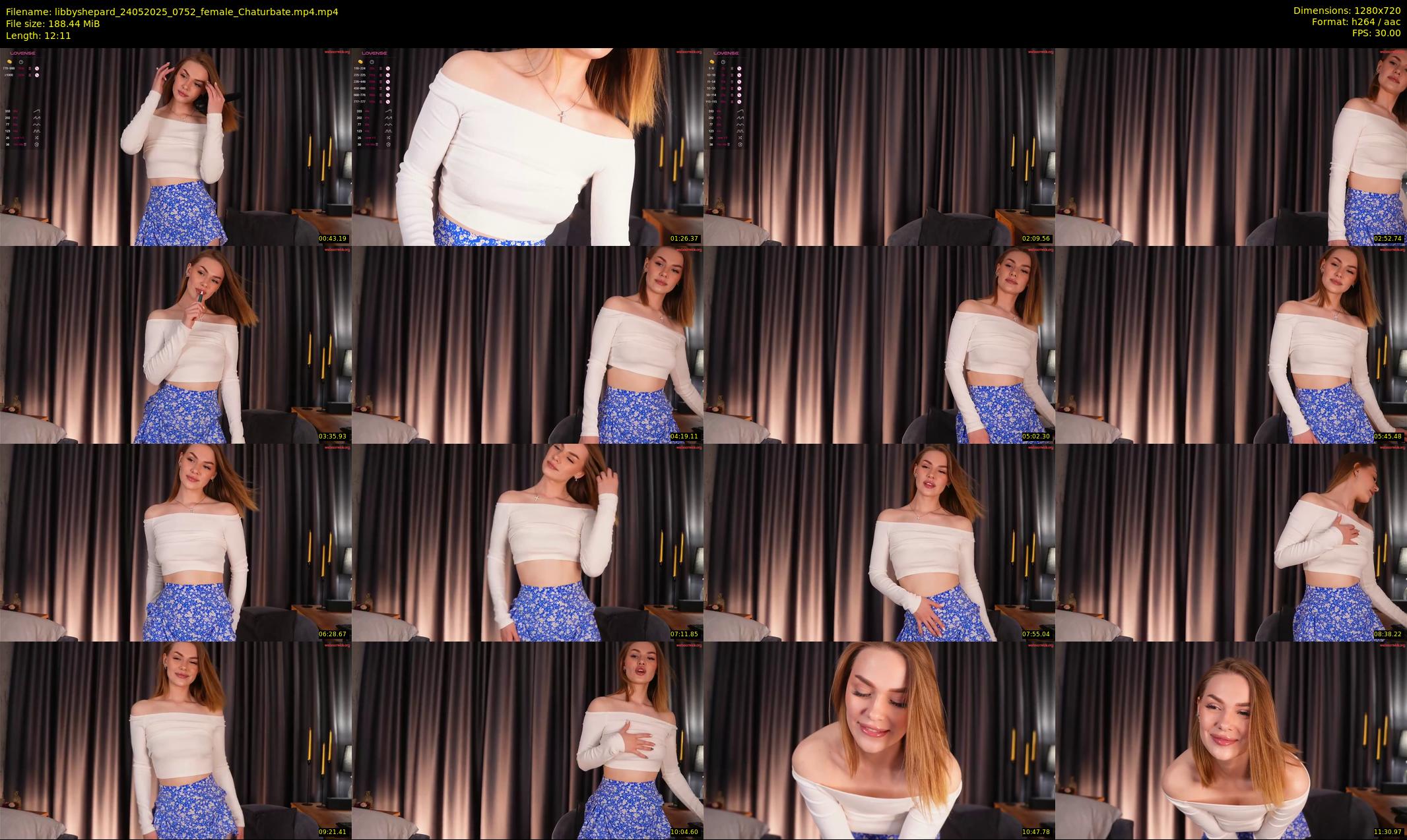 libbyshepard — 13 minute Chaturbate female cam show recording, 720p, May 24, 2025