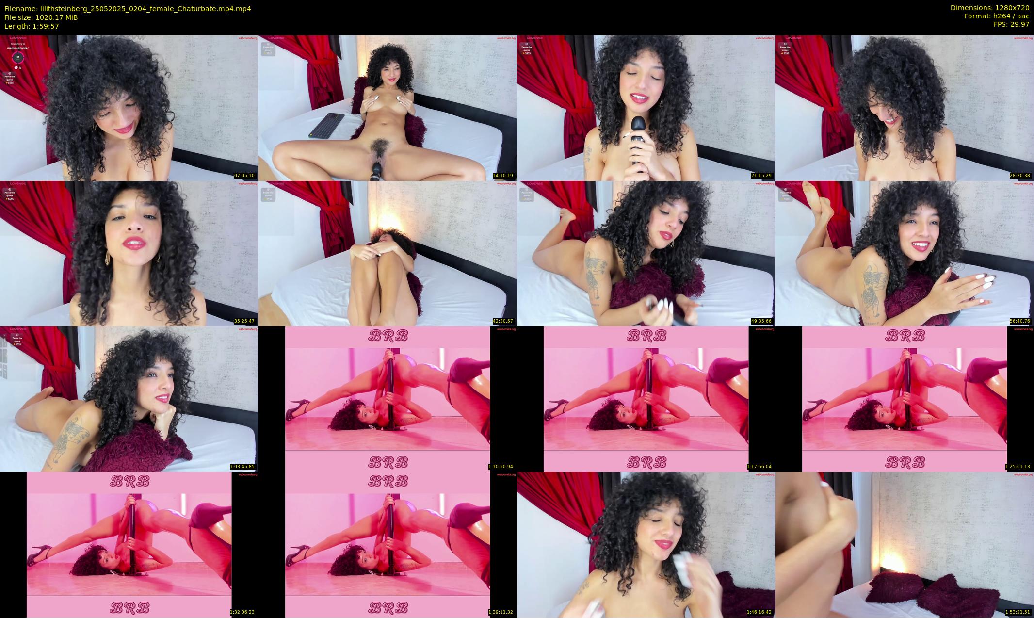 lilithsteinberg — 120 minute Chaturbate female cam show recording, 720p, May 25, 2025