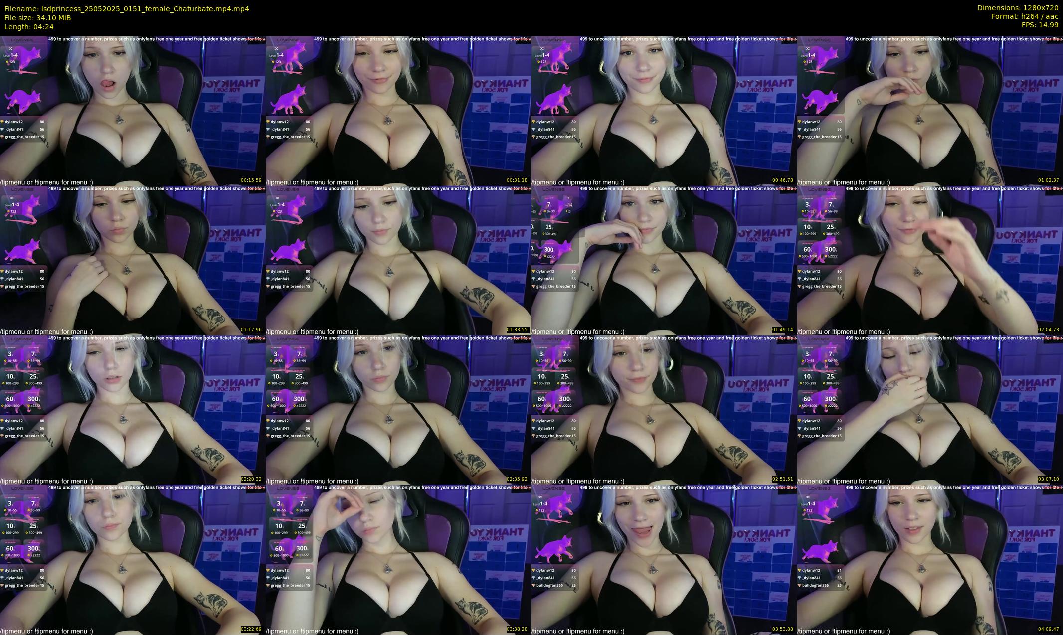 lsdprincess — 5 minute Chaturbate female cam show recording, 720p, May 25, 2025