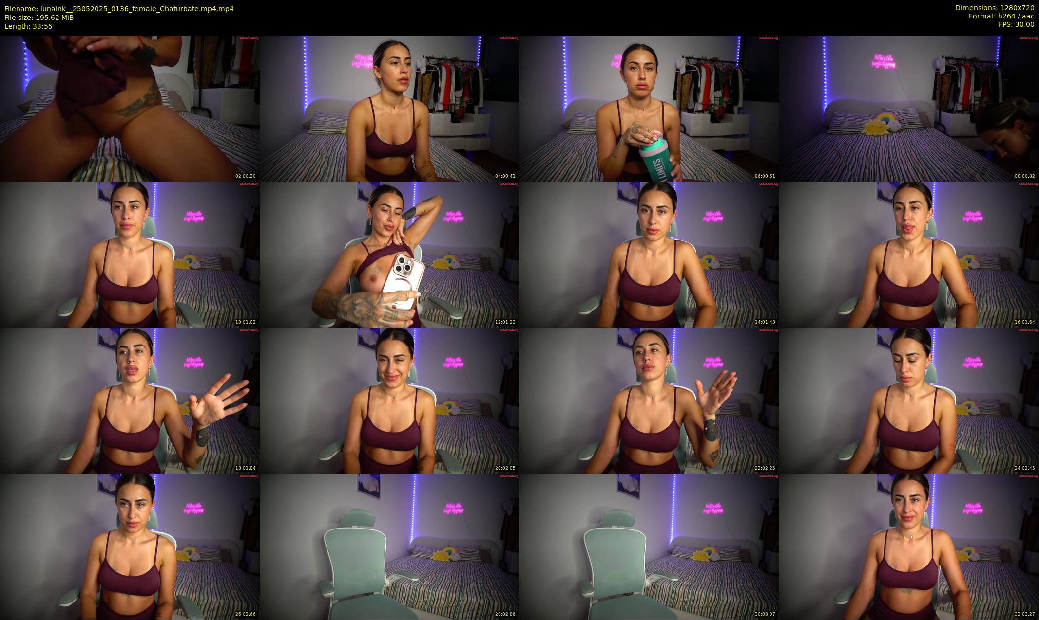 lunaink_ — 34 minute Chaturbate female cam show recording, 720p, May 25, 2025