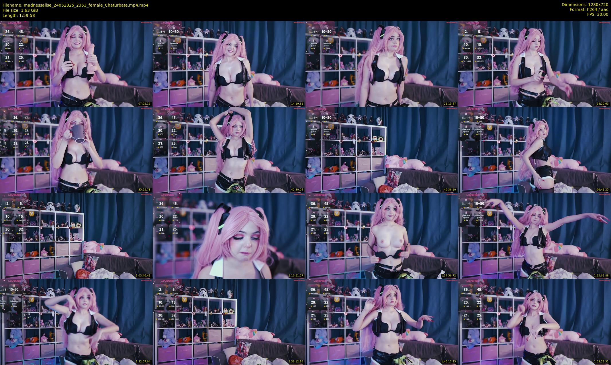 madnessalise — 120 minute Chaturbate female cam show recording, 720p, May 24, 2025