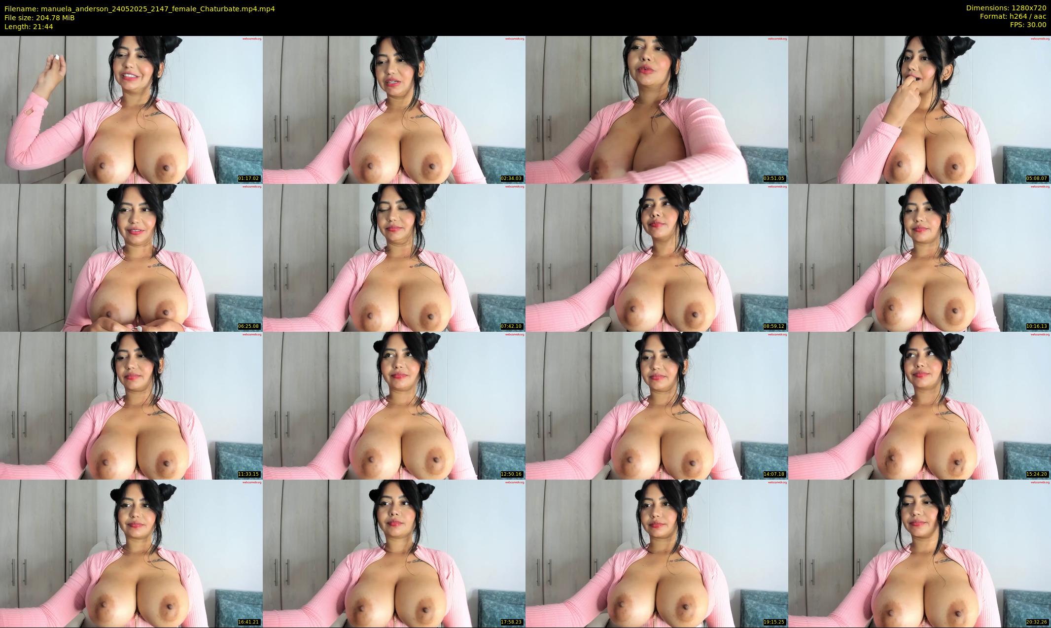manuela_anderson — 22 minute Chaturbate female cam show recording, 720p, May 24, 2025