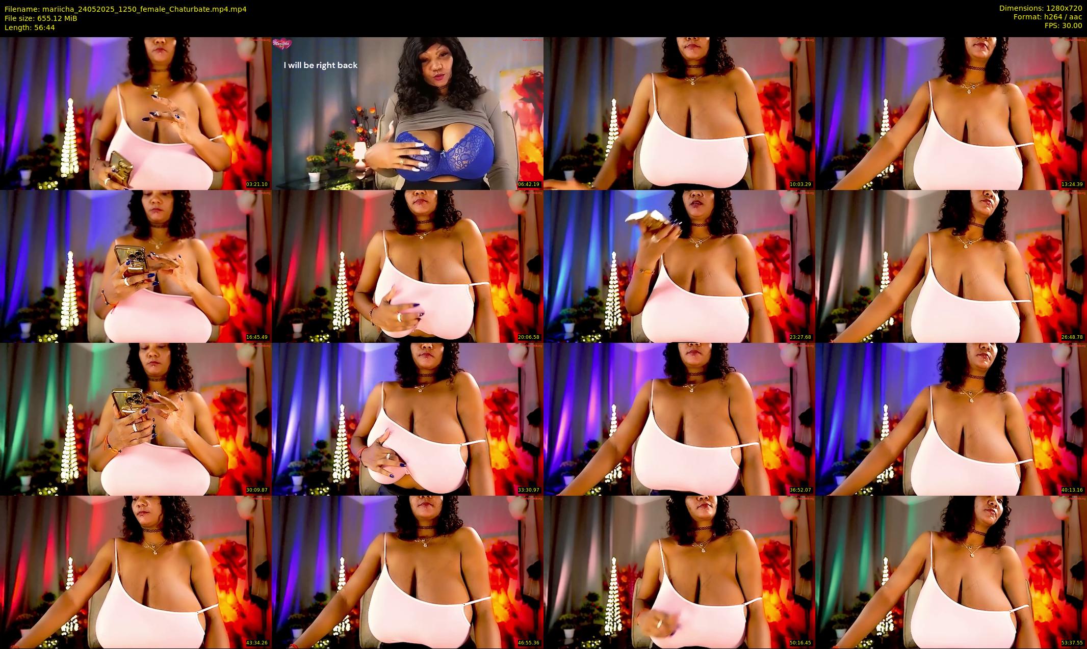 mariicha — 57 minute Chaturbate female cam show recording, 720p, May 24, 2025
