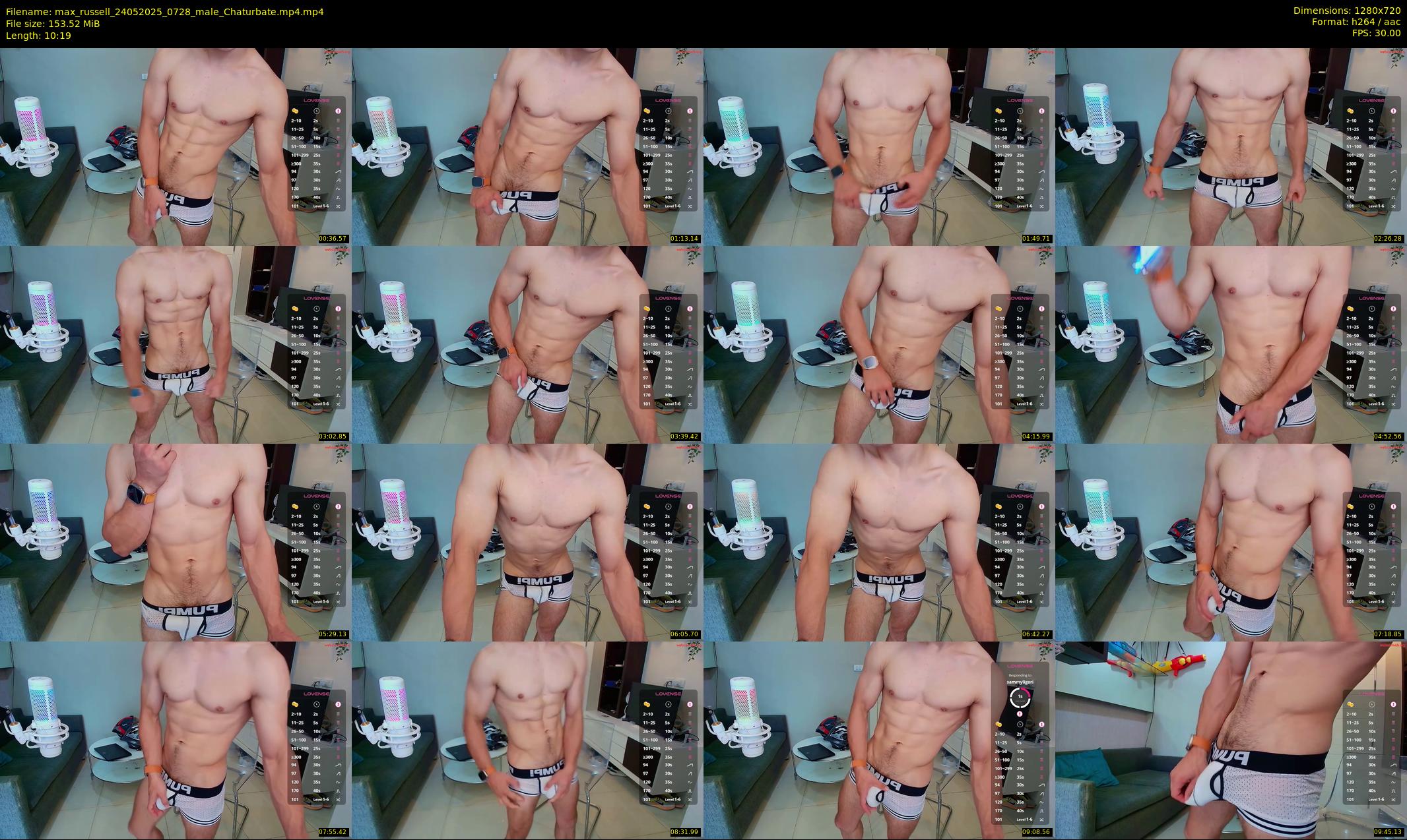 max_russell — 11 minute Chaturbate male cam show recording, 720p, May 24, 2025