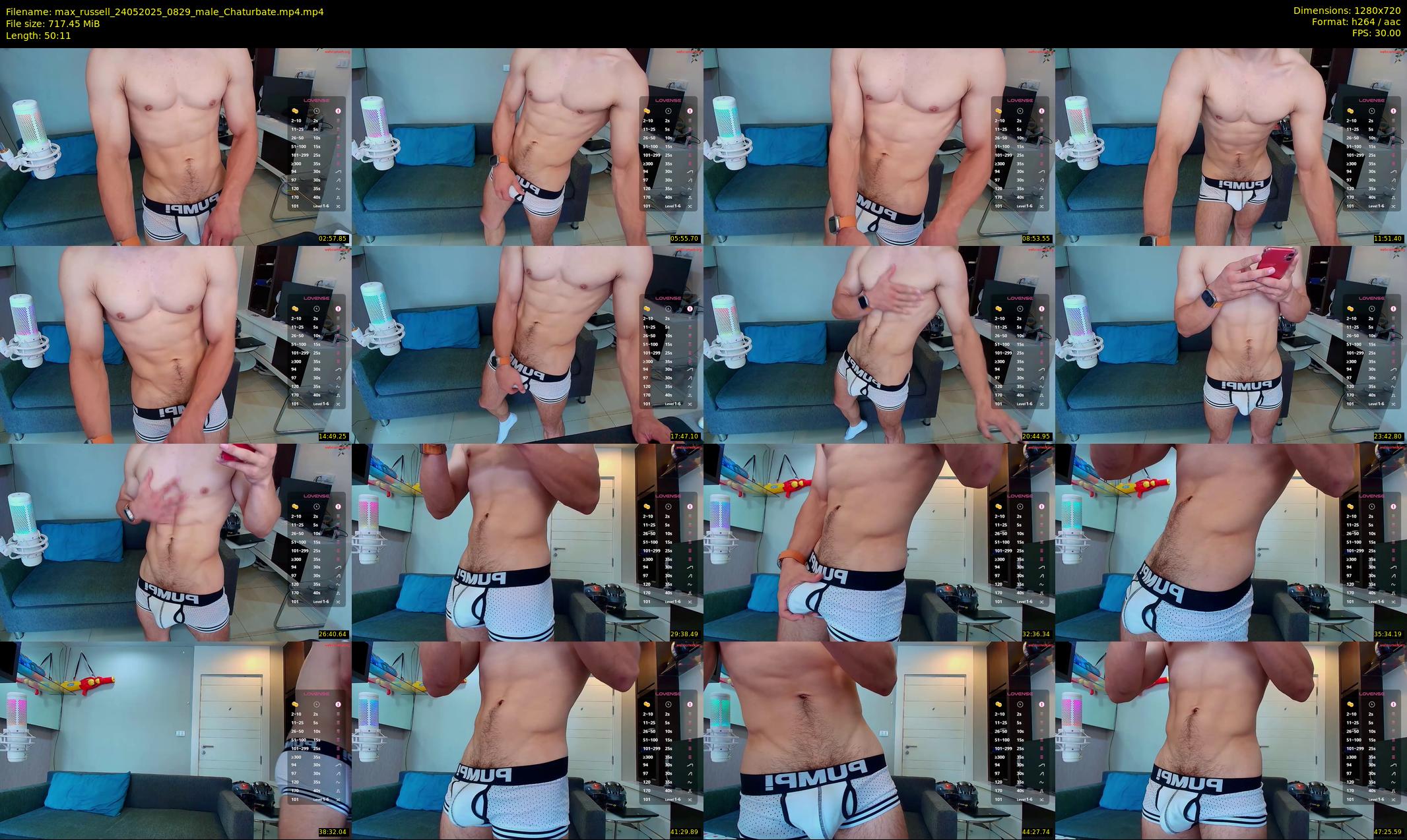 max_russell — 51 minute Chaturbate male cam show recording, 720p, May 24, 2025