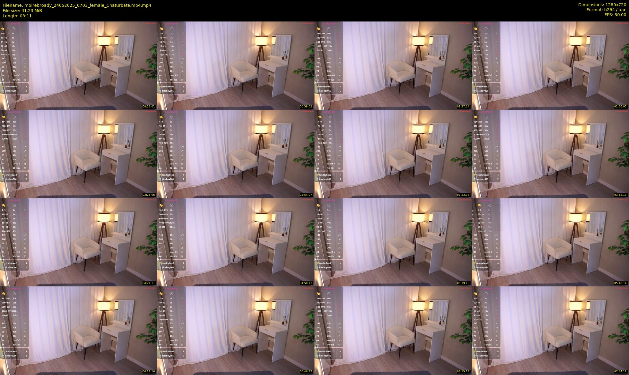 moirebroady — 9 minute Chaturbate female cam show recording, 720p, May 24, 2025