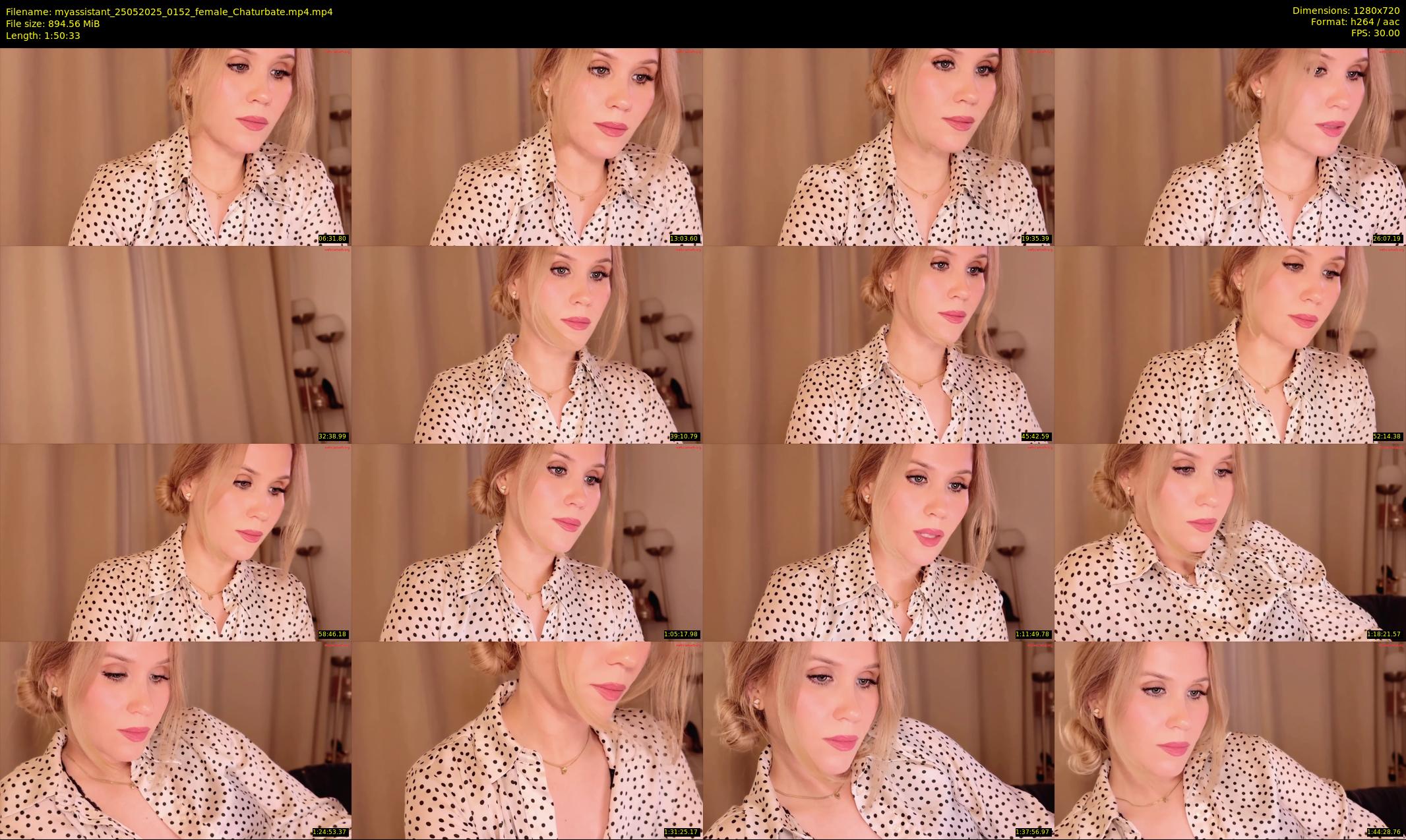 myassistant — 111 minute Chaturbate female cam show recording, 720p, May 25, 2025