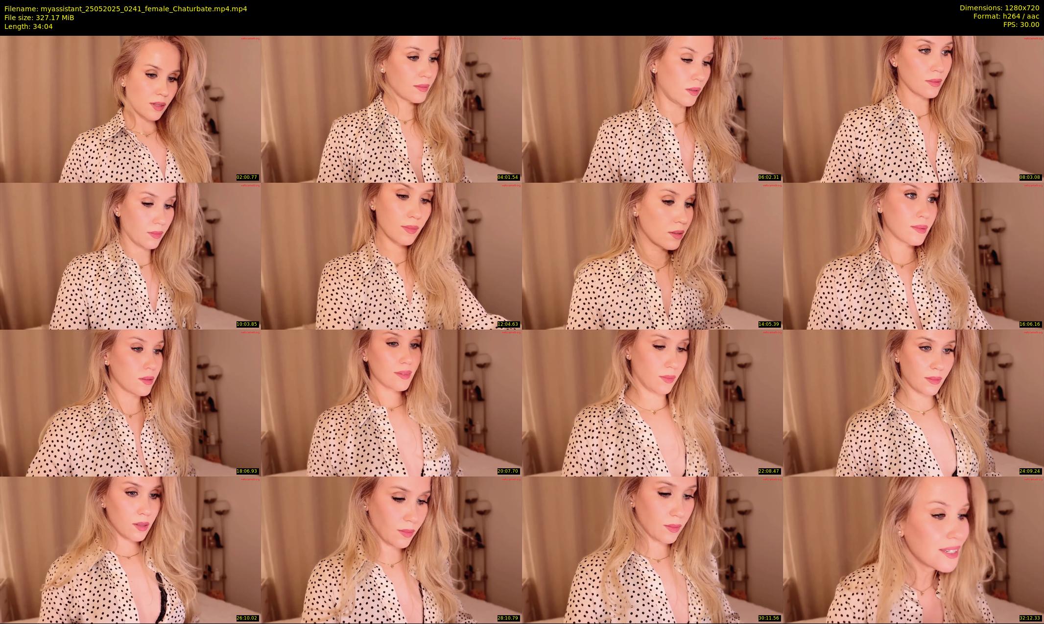 myassistant — 35 minute Chaturbate female cam show recording, 720p, May 25, 2025