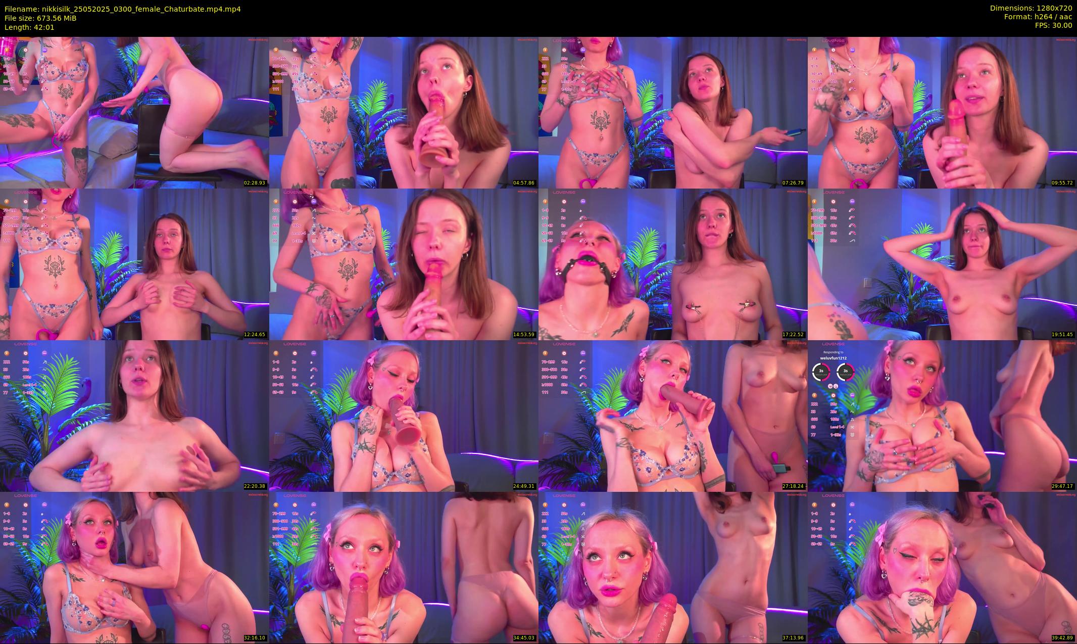 nikkisilk — 43 minute Chaturbate female cam show recording, 720p, May 25, 2025