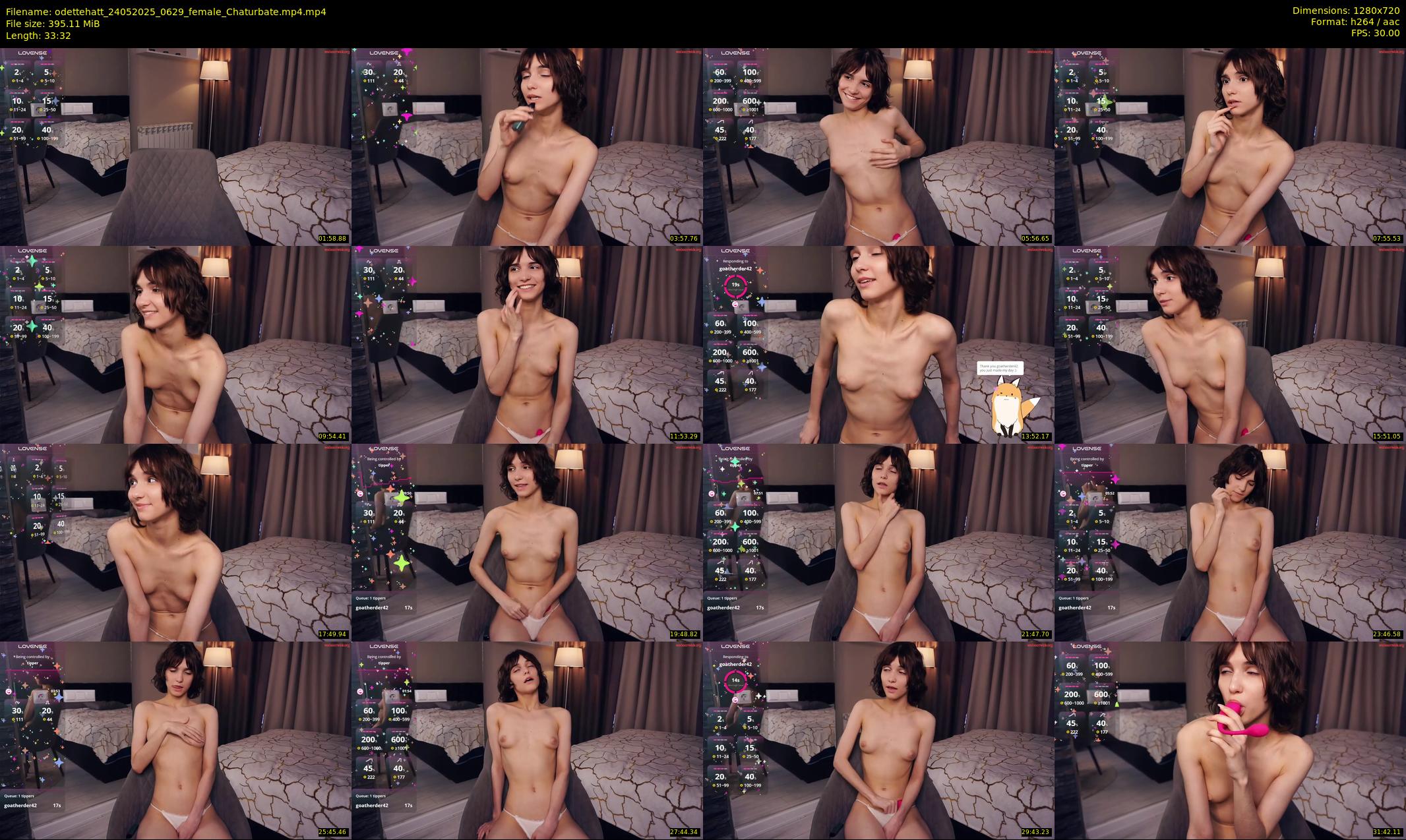 odettehatt — 34 minute Chaturbate female cam show recording, 720p, May 24, 2025