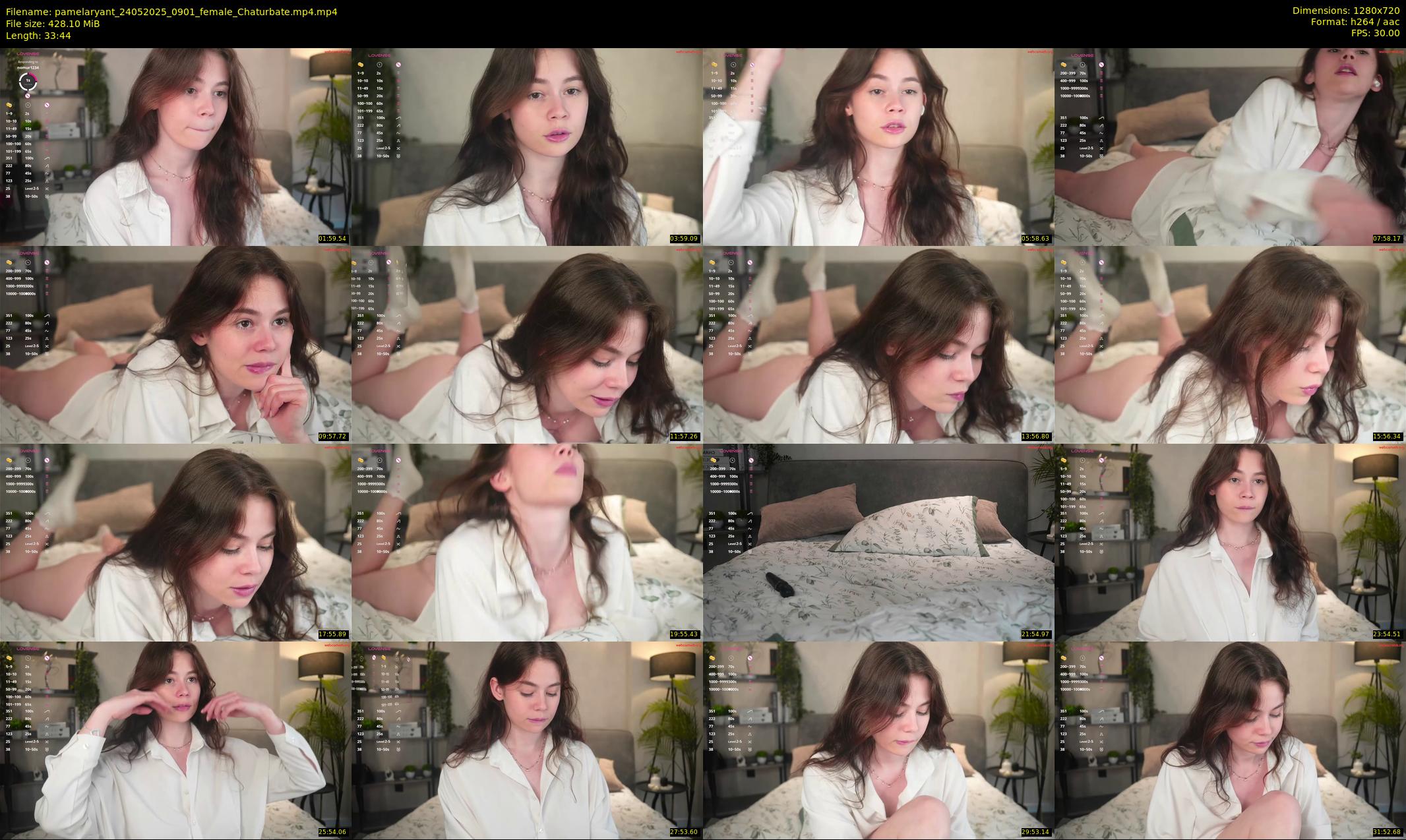 pamelaryant — 34 minute Chaturbate female cam show recording, 720p, May 24, 2025