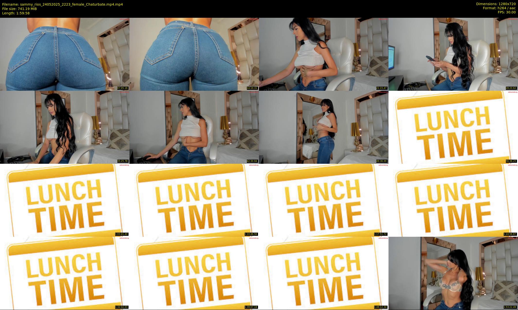sammy_rios — 120 minute Chaturbate female cam show recording, 720p, May 24, 2025