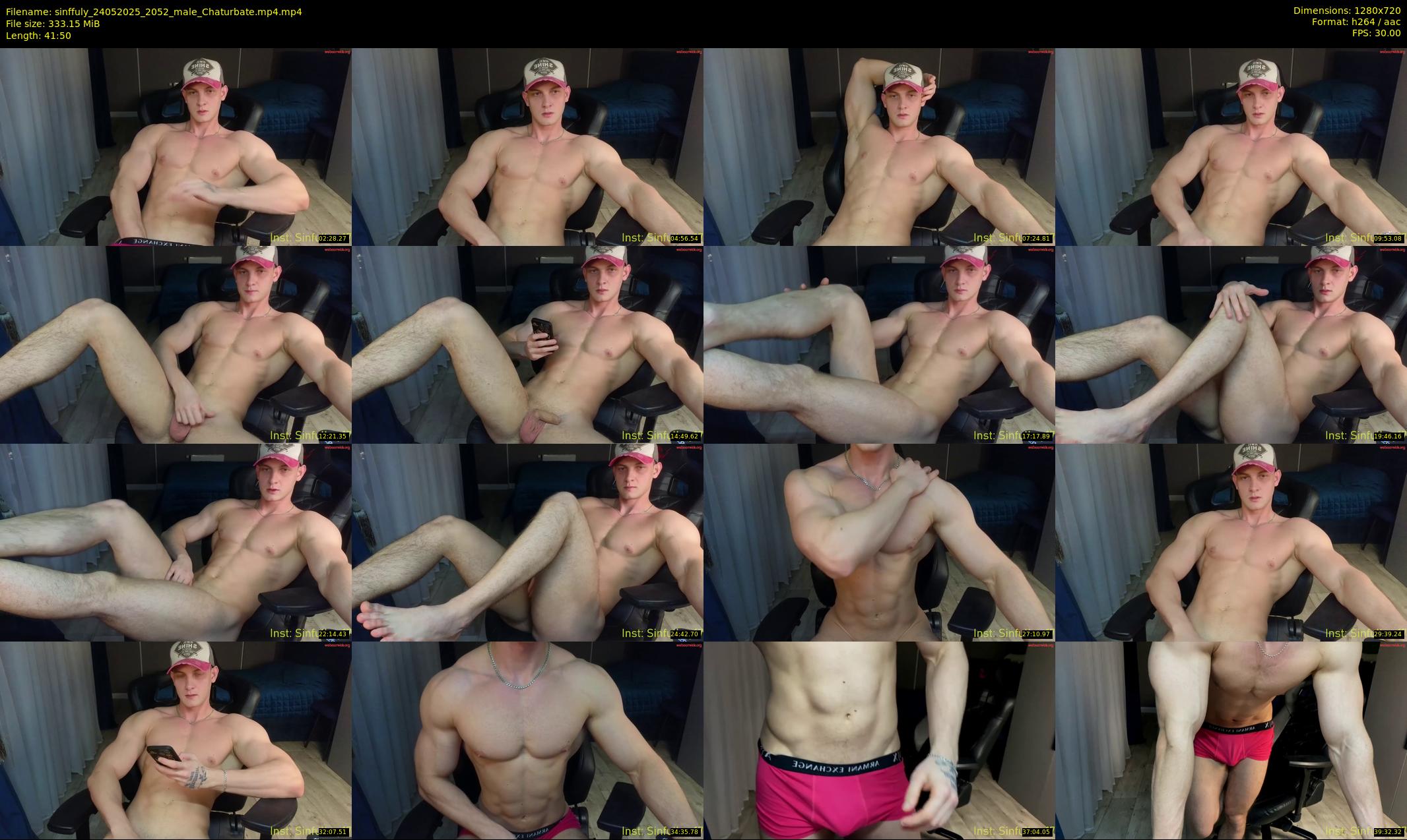 sinffuly — 42 minute Chaturbate male cam show recording, 720p, May 24, 2025