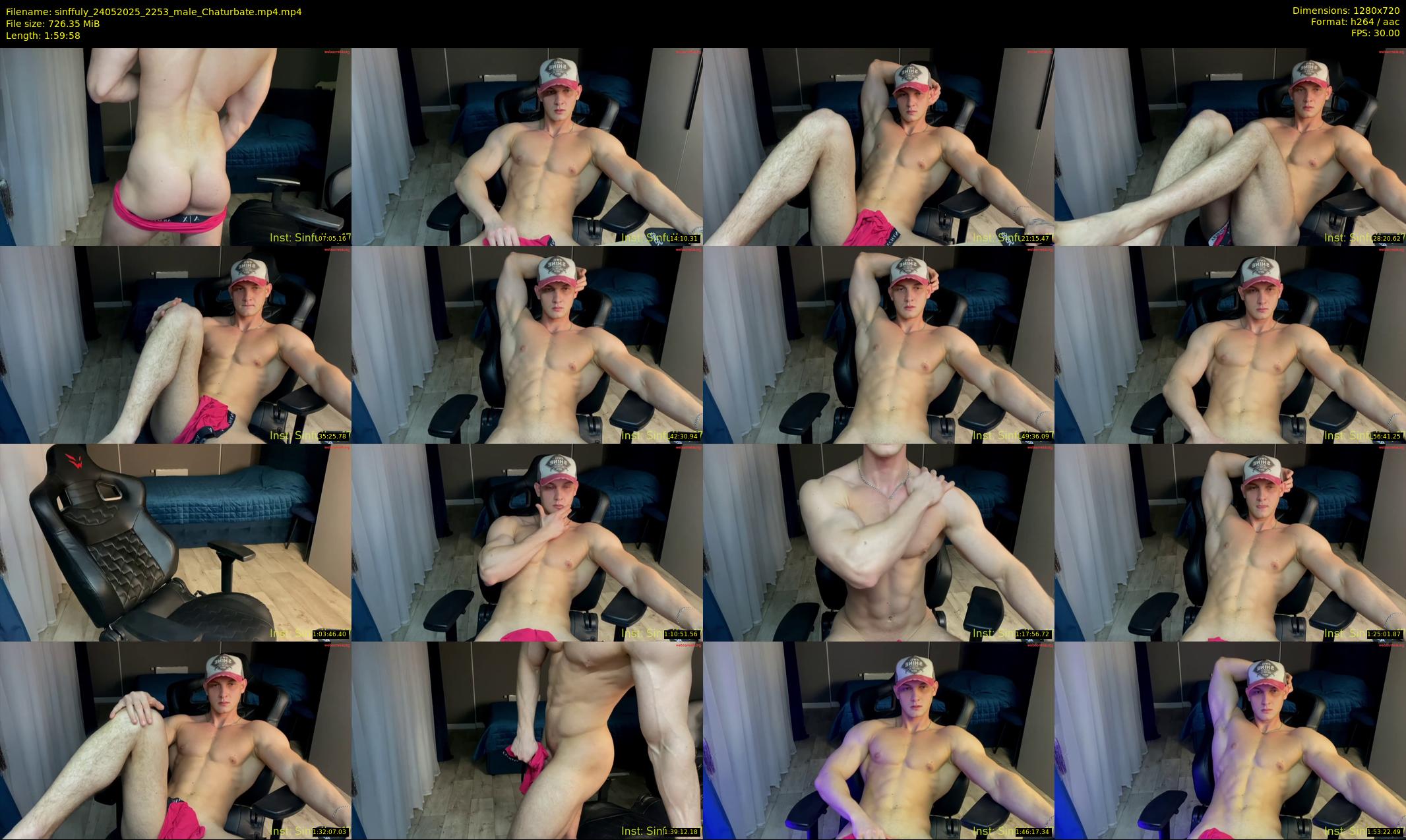 sinffuly — 120 minute Chaturbate male cam show recording, 720p, May 24, 2025
