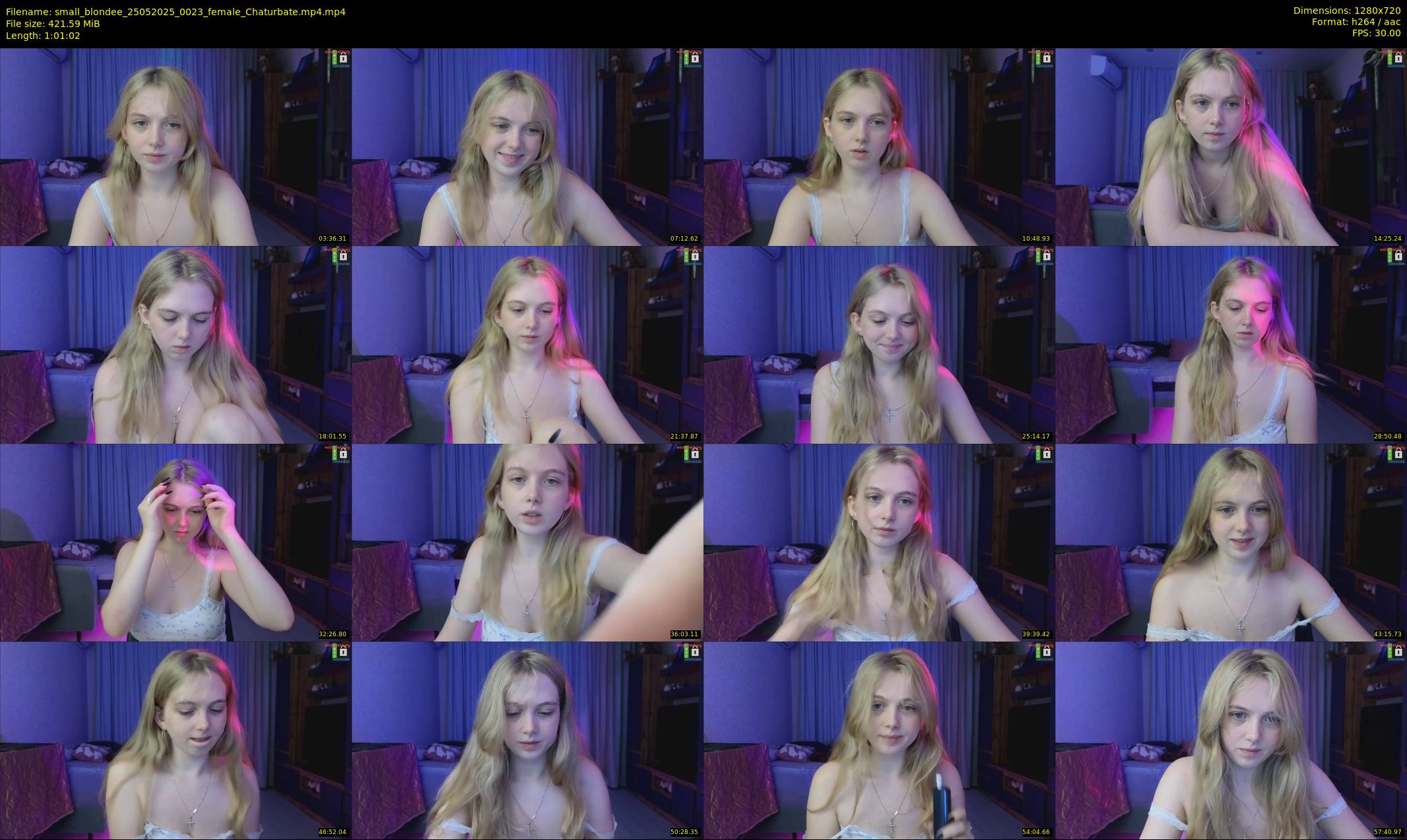 small_blondee — 62 minute Chaturbate female cam show recording, 720p, May 25, 2025