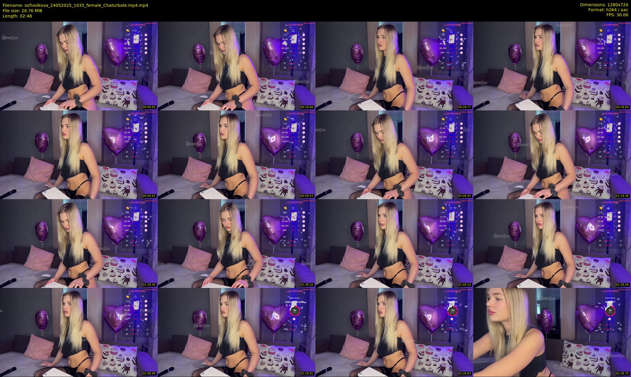 sofivolkova — 3 minute Chaturbate female cam show recording, 720p, May 24, 2025