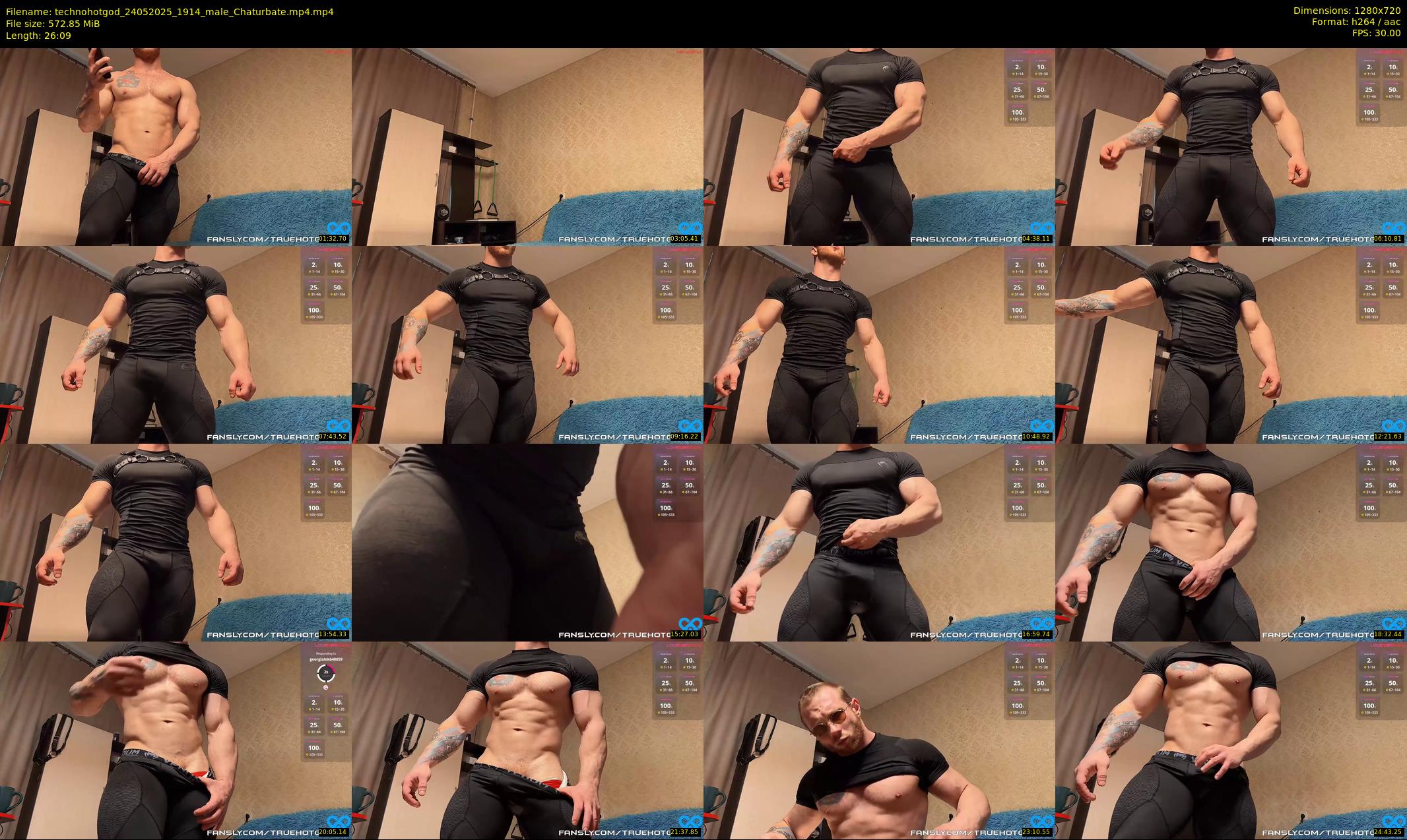 technohotgod — 27 minute Chaturbate male cam show recording, 720p, May 24, 2025