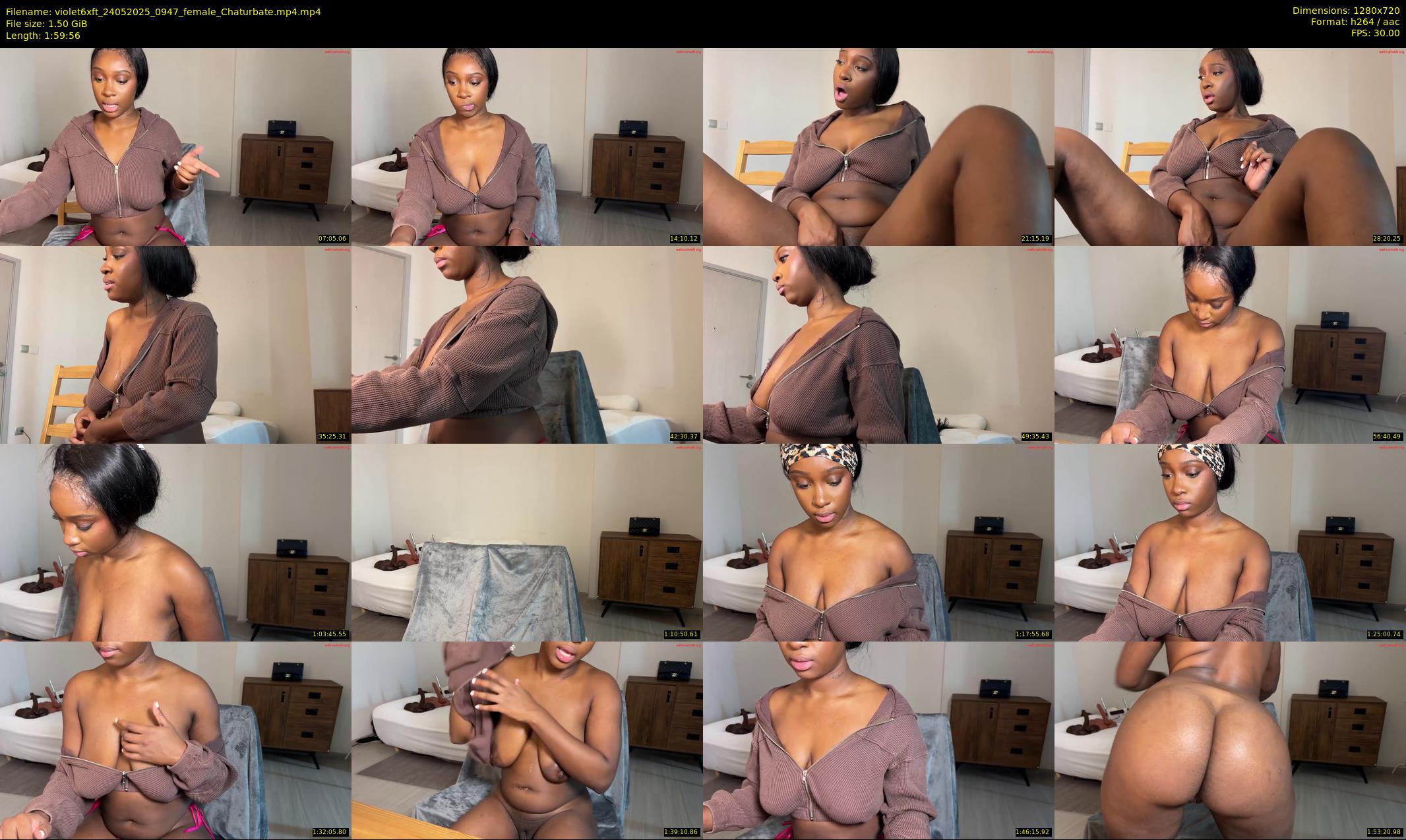 violet6xft — 120 minute Chaturbate female cam show recording, 720p, May 24, 2025
