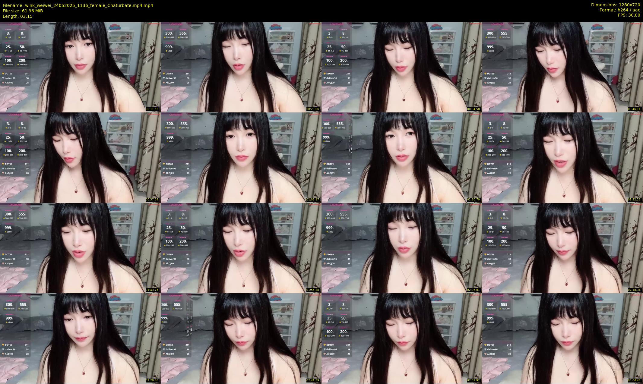 wink_weiwei — 4 minute Chaturbate female cam show recording, 720p, May 24, 2025