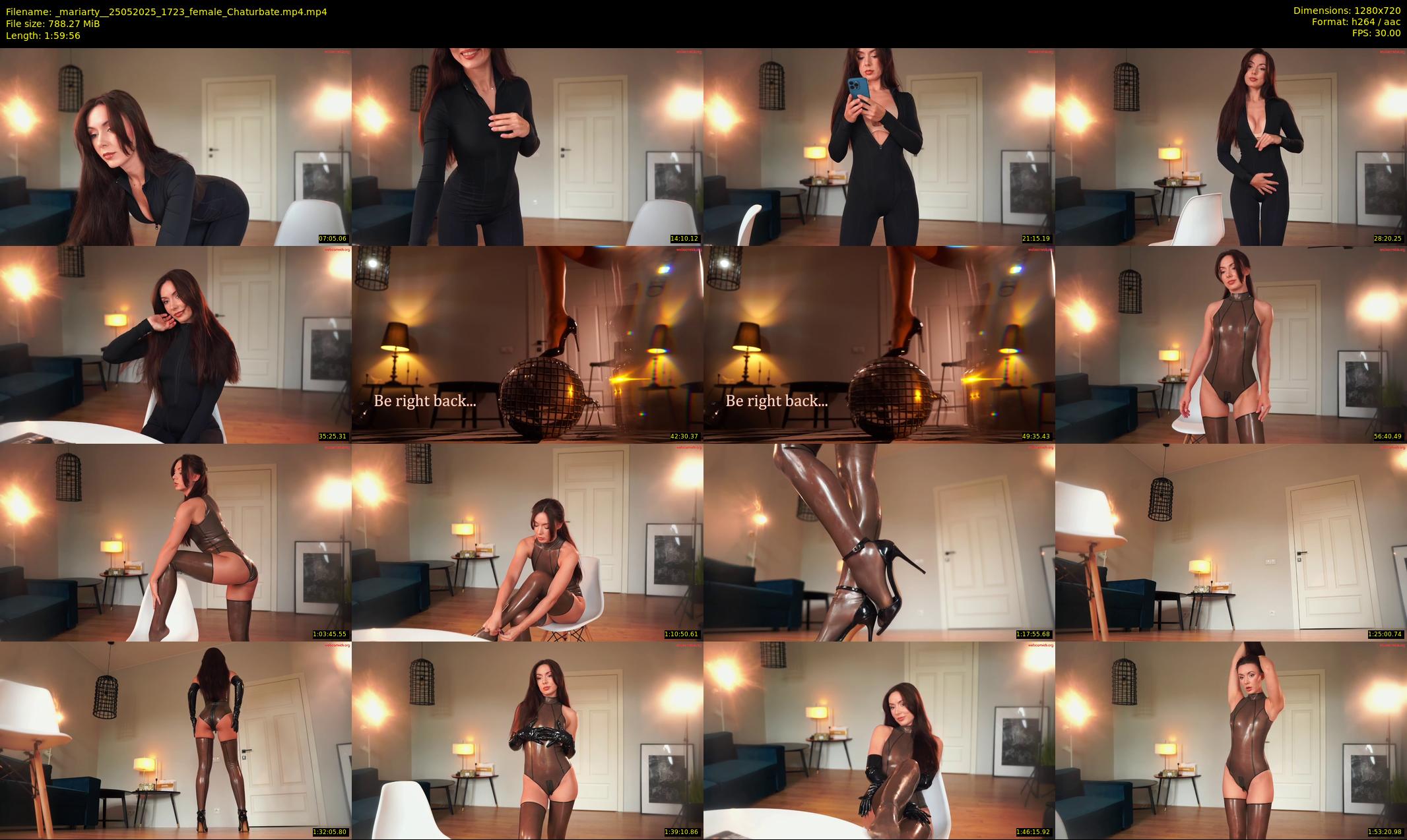 _mariarty_ — 120 minute Chaturbate female cam show recording, 720p, May 25, 2025