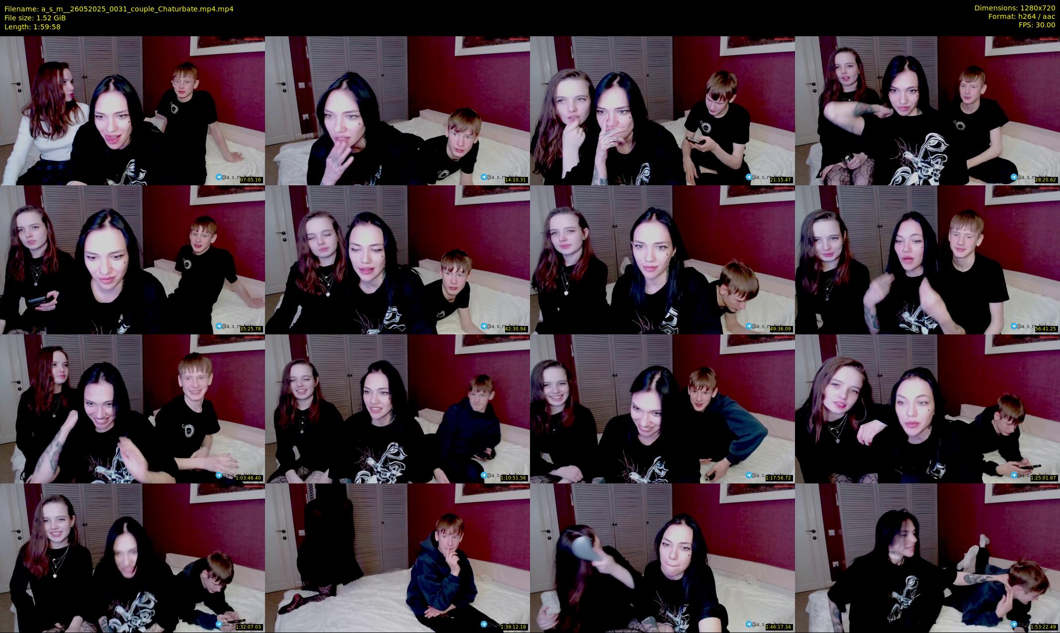 a_s_m_ — 120 minute Chaturbate couple cam show recording, 720p, May 26, 2025