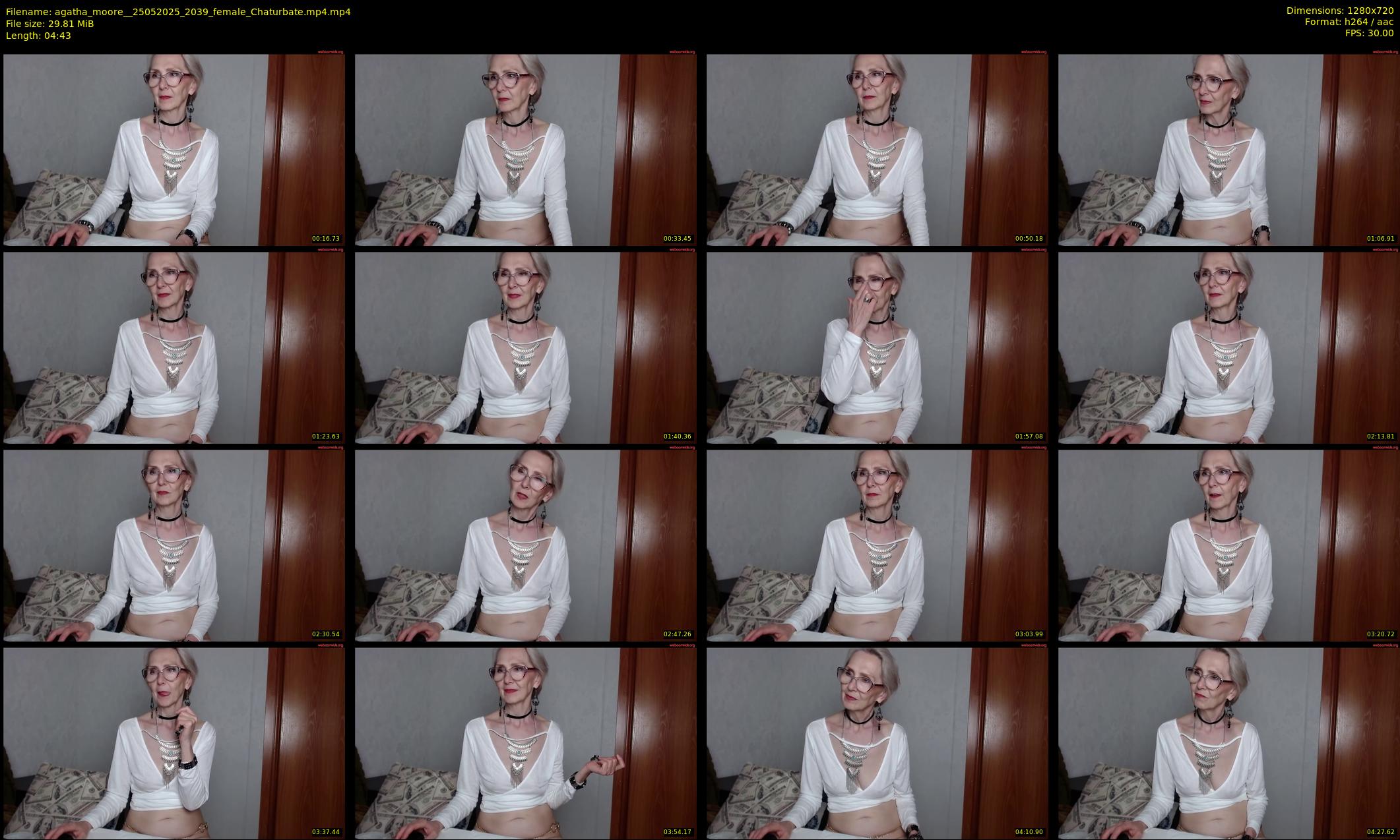 agatha_moore_ — 5 minute Chaturbate female cam show recording, 720p, May 25, 2025
