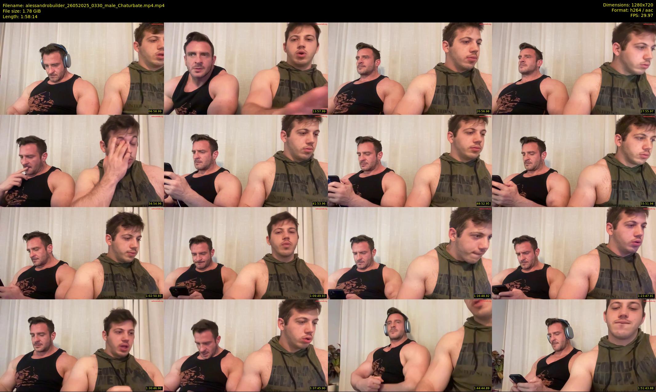 alessandrobuilder — 119 minute Chaturbate couple cam show recording, 720p, May 26, 2025