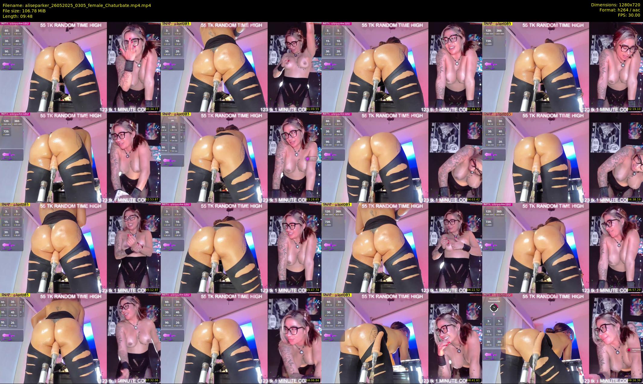 aliseparker — 10 minute Chaturbate female cam show recording, 720p, May 26, 2025