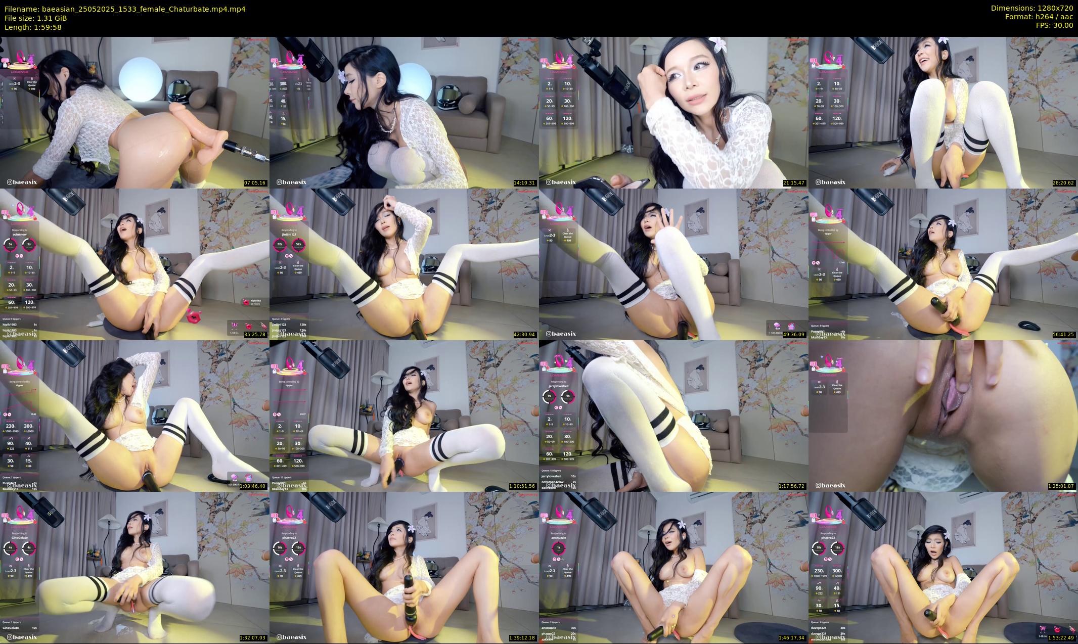 baeasian — 120 minute Chaturbate female cam show recording, 720p, May 25, 2025