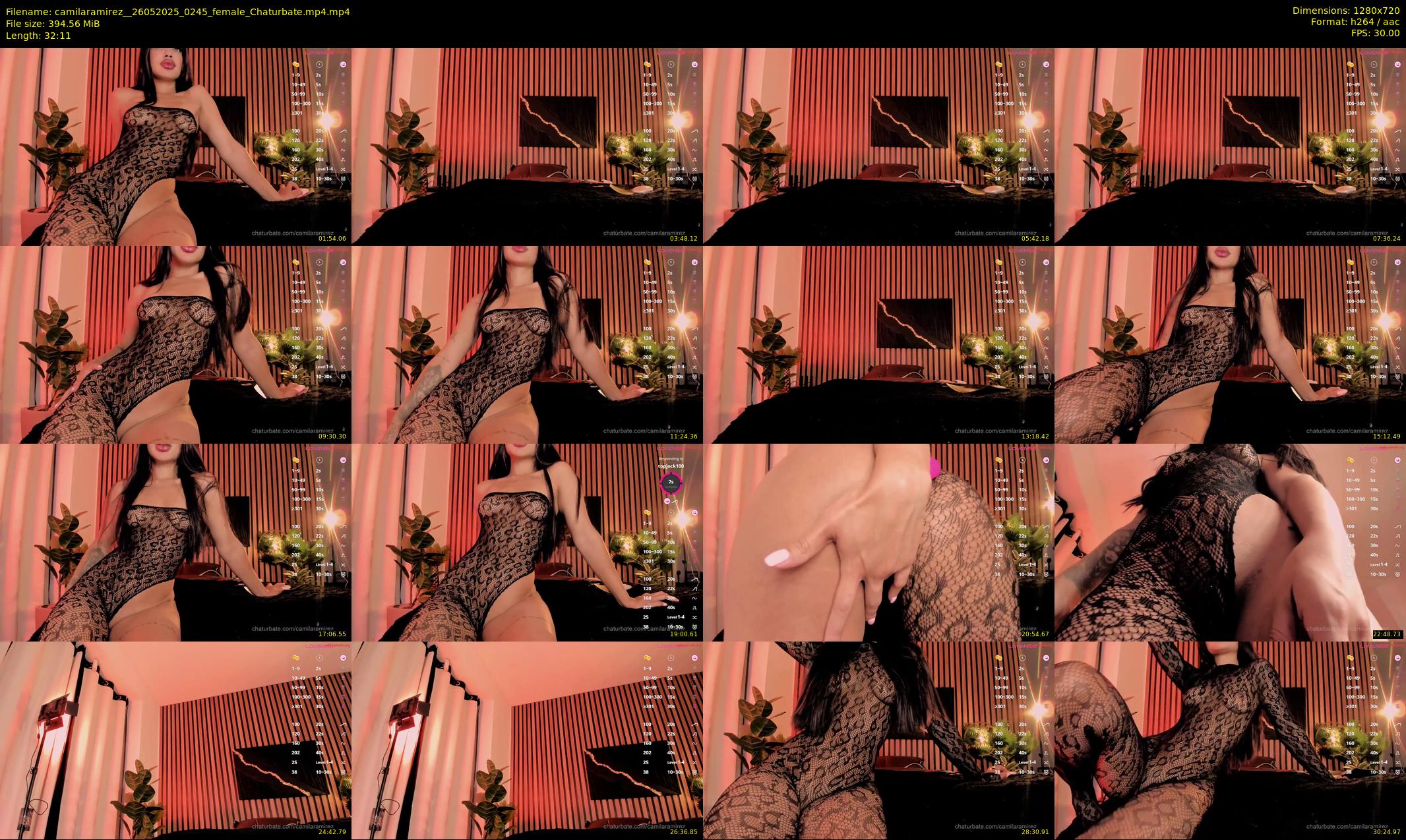 camilaramirez_ — 33 minute Chaturbate female cam show recording, 720p, May 26, 2025