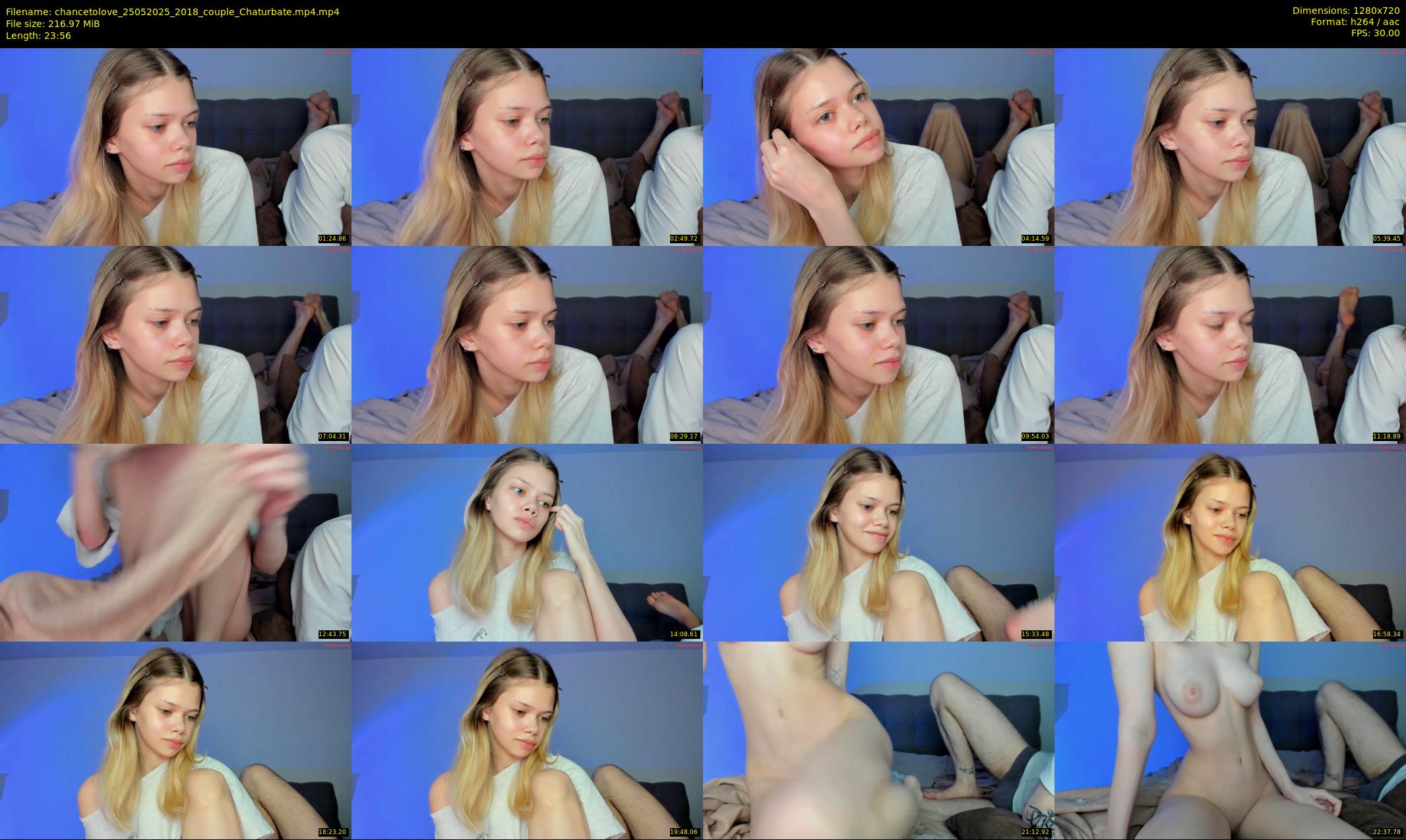 chancetolove — 24 minute Chaturbate couple cam show recording, 720p, May 25, 2025